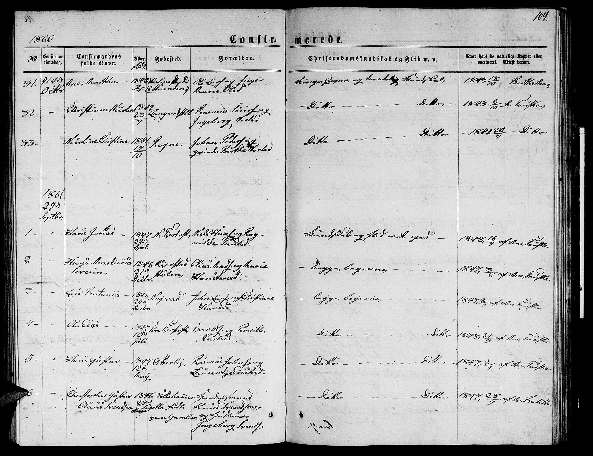 Ministerialprotokoller, klokkerbøker og fødselsregistre - Møre og Romsdal, AV/SAT-A-1454/536/L0508: Klokkerbok nr. 536C03, 1860-1870, s. 109