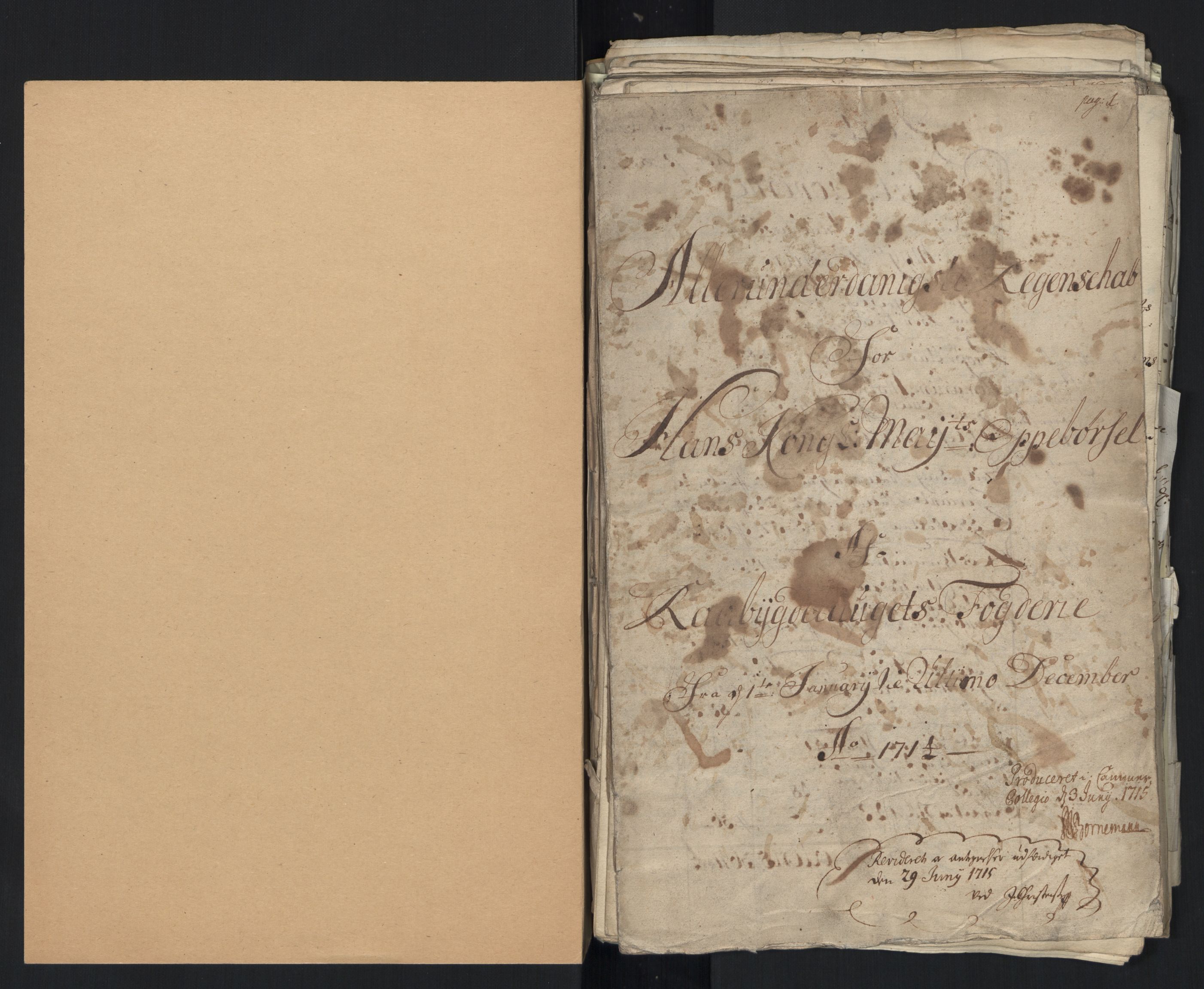 Rentekammeret inntil 1814, Reviderte regnskaper, Fogderegnskap, AV/RA-EA-4092/R40/L2451: Fogderegnskap Råbyggelag, 1714-1715, s. 3