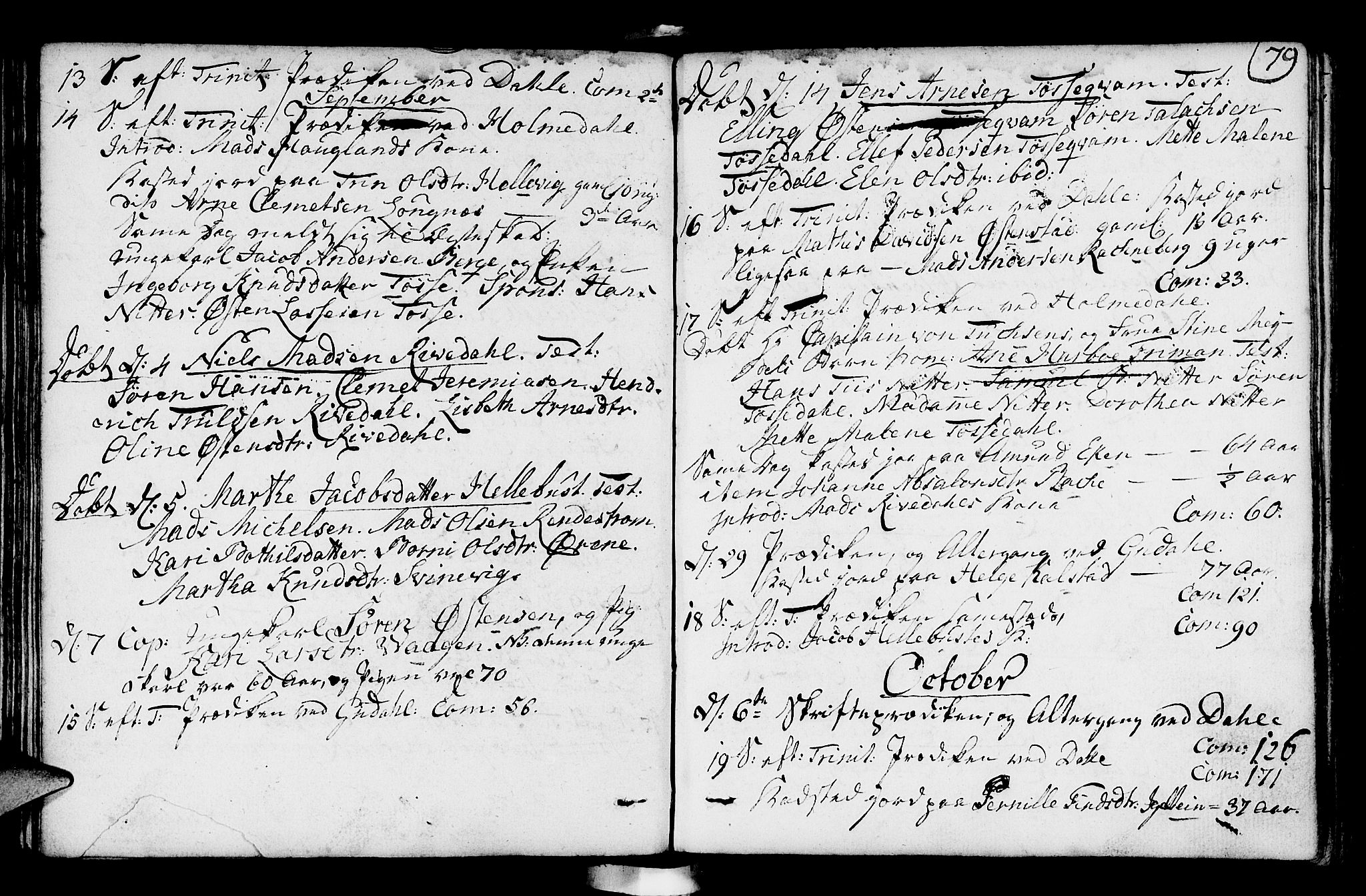 Fjaler sokneprestembete, AV/SAB-A-79801/H/Haa/Haaa/L0003: Ministerialbok nr. A 3, 1799-1814, s. 79