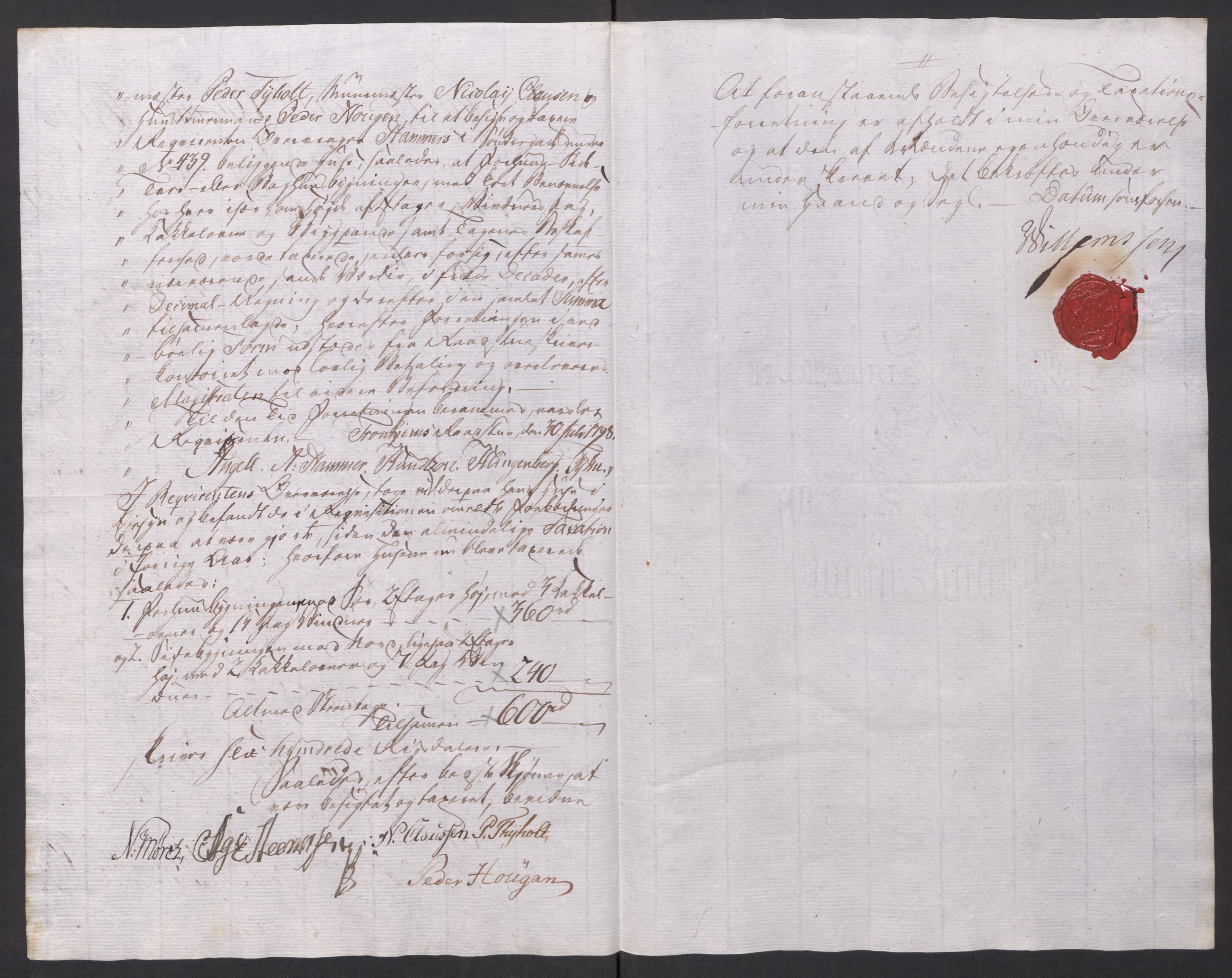 Kommersekollegiet, Brannforsikringskontoret 1767-1814, AV/RA-EA-5458/F/Fa/L0054/0002: Trondheim / Dokumenter, 1797-1807