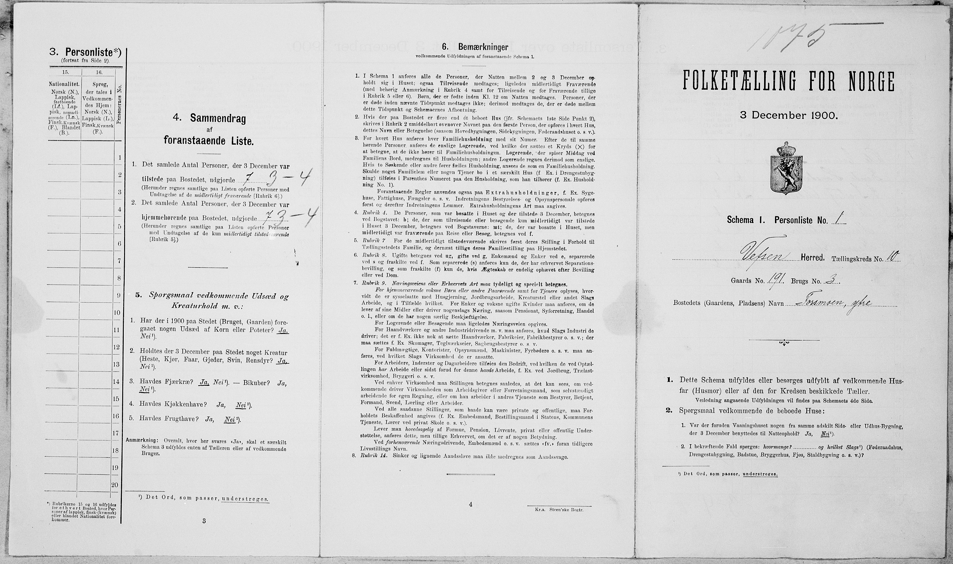 SAT, Folketelling 1900 for 1824 Vefsn herred, 1900, s. 879
