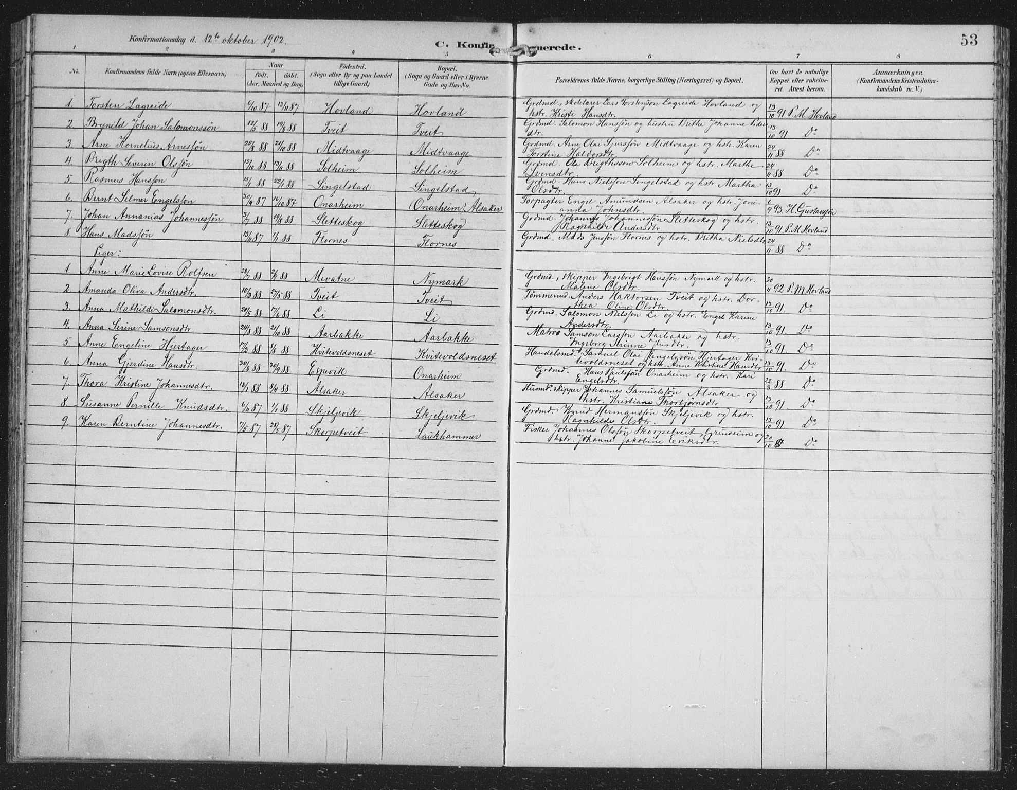 Tysnes sokneprestembete, AV/SAB-A-78601/H/Hab: Klokkerbok nr. C 2, 1896-1907, s. 53