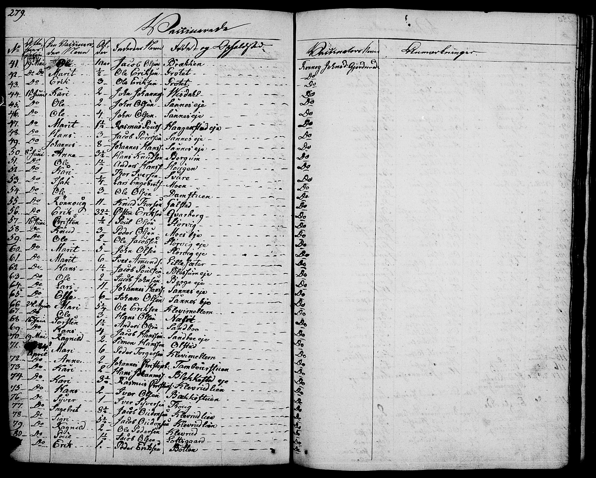 Vågå prestekontor, AV/SAH-PREST-076/H/Ha/Haa/L0004: Ministerialbok nr. 4 /1, 1827-1842, s. 279