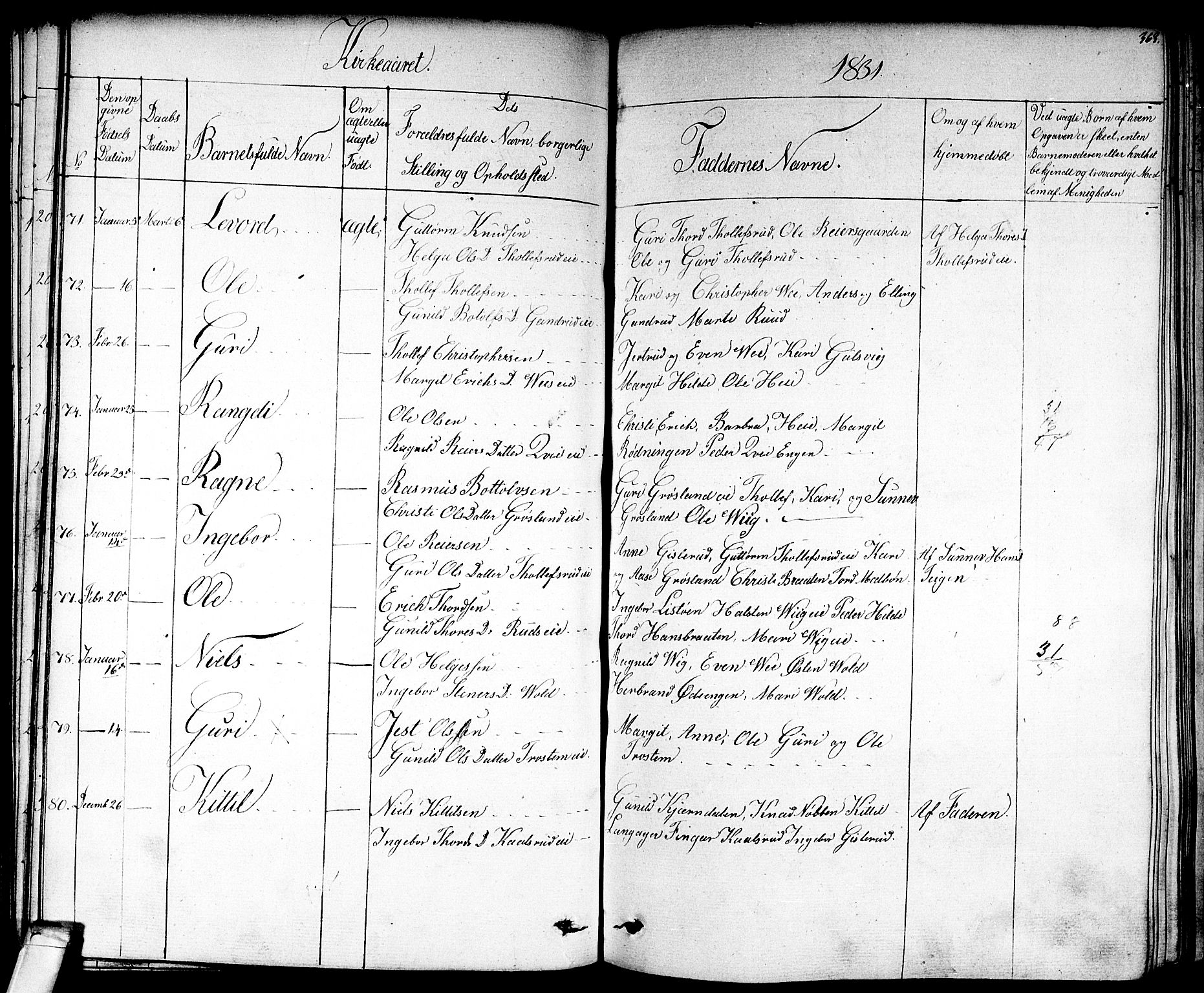 Nes kirkebøker, AV/SAKO-A-236/F/Fa/L0008: Ministerialbok nr. 8, 1824-1834, s. 362-363