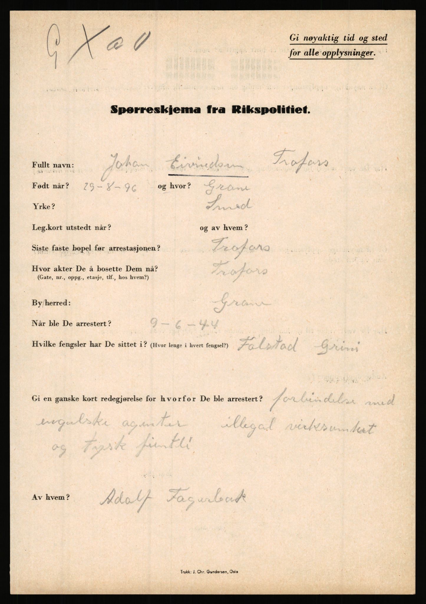 Rikspolitisjefen, AV/RA-S-1560/L/L0003: Bua, Bjarne - Erdal, Ingolf, 1940-1945, s. 824