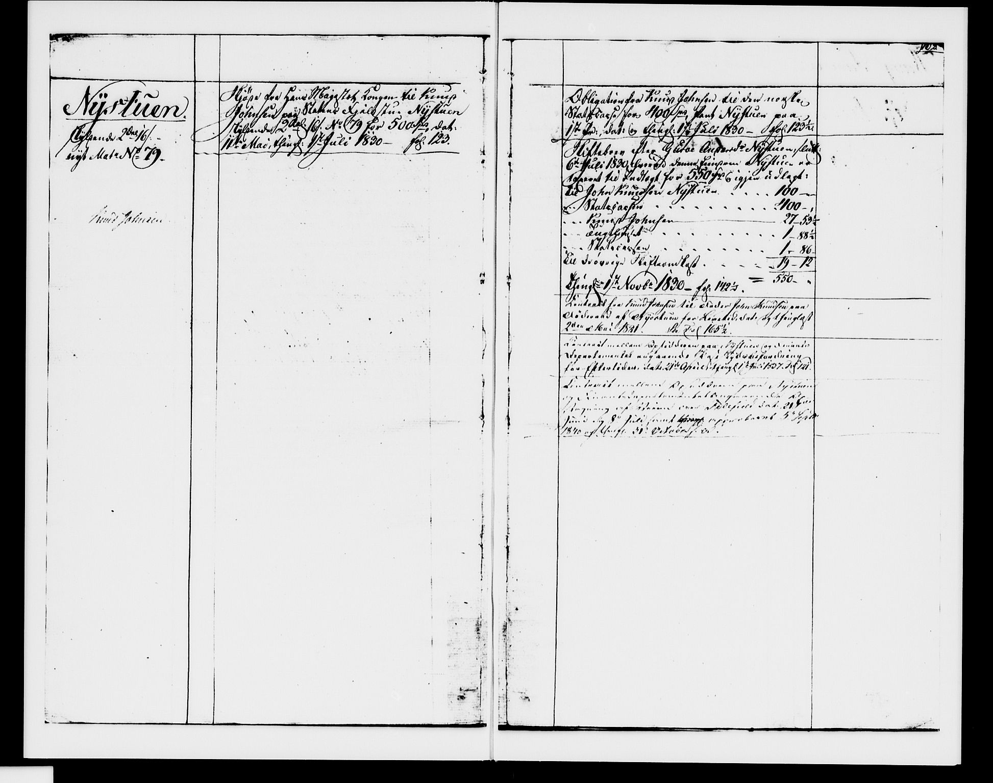 Valdres sorenskriveri, SAH/TING-016/H/Ha/Hab/L0003: Panteregister nr. 2.3, 1827-1841, s. 102