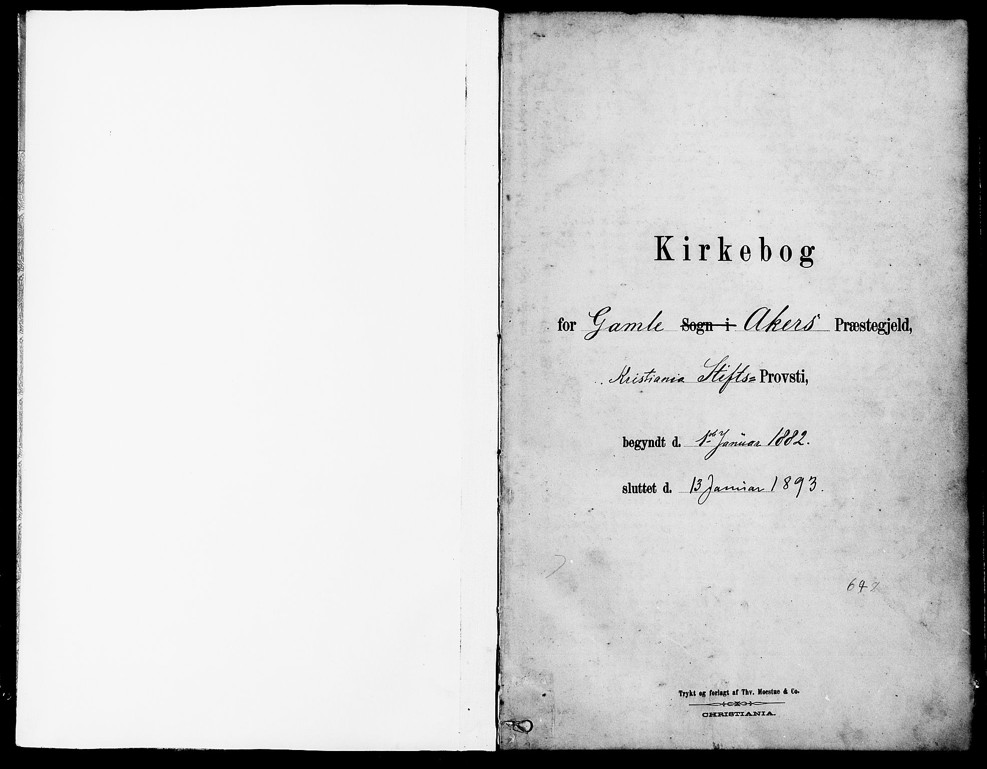 Gamle Aker prestekontor Kirkebøker, SAO/A-10617a/F/L0007: Ministerialbok nr. 7, 1882-1890