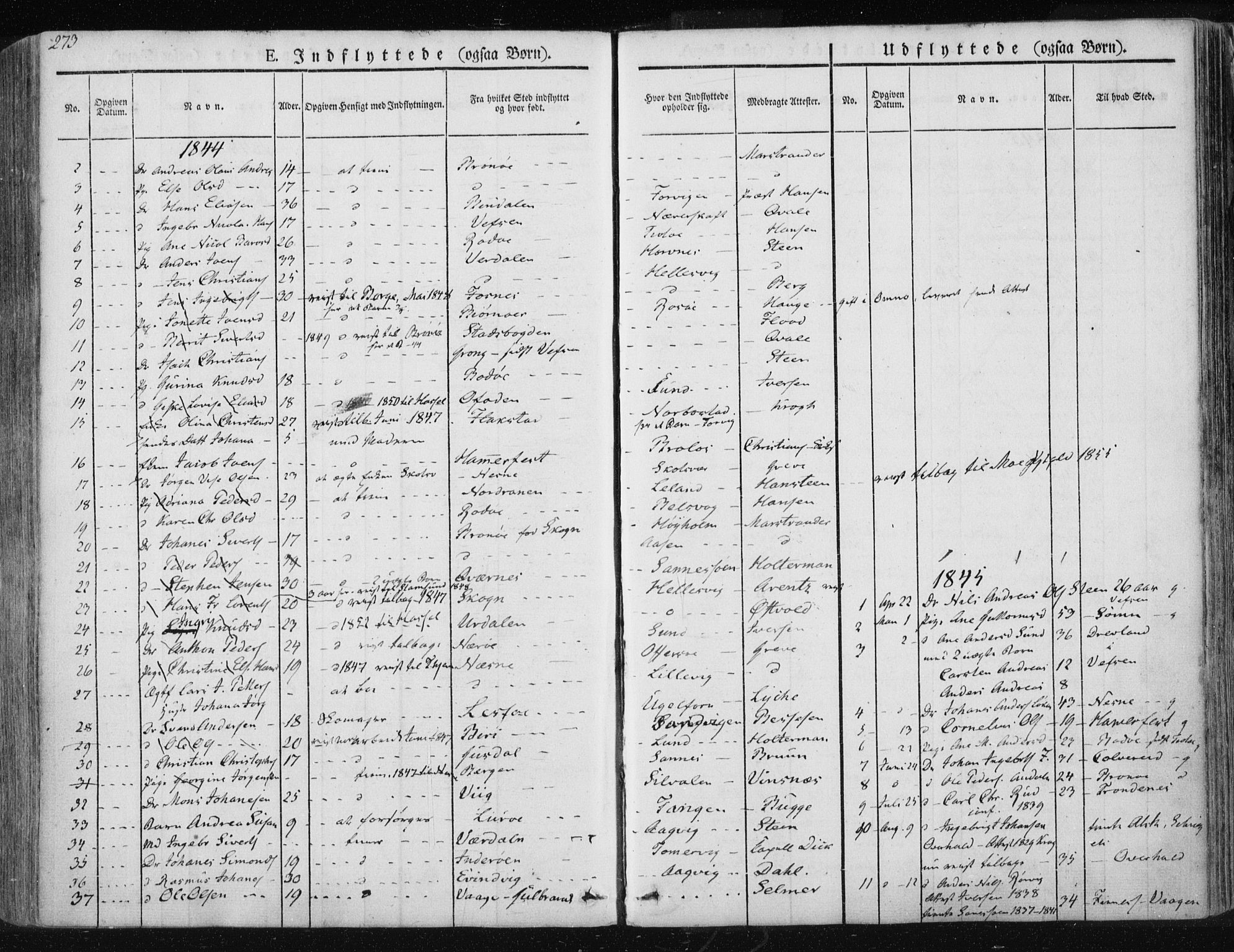 Ministerialprotokoller, klokkerbøker og fødselsregistre - Nordland, SAT/A-1459/830/L0447: Ministerialbok nr. 830A11, 1831-1854, s. 273