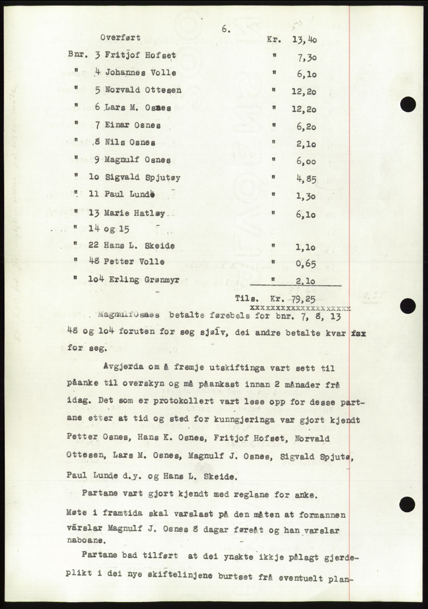 Søre Sunnmøre sorenskriveri, AV/SAT-A-4122/1/2/2C/L0099: Pantebok nr. 25A, 1954-1954, Dagboknr: 3319/1954