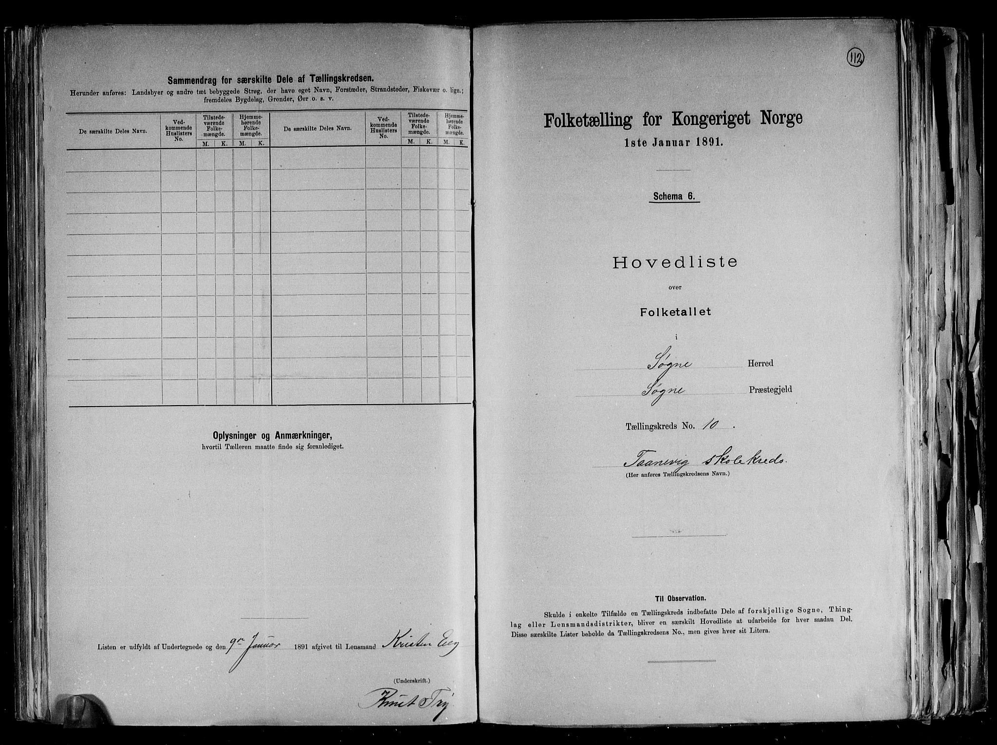 RA, Folketelling 1891 for 1018 Søgne herred, 1891, s. 28