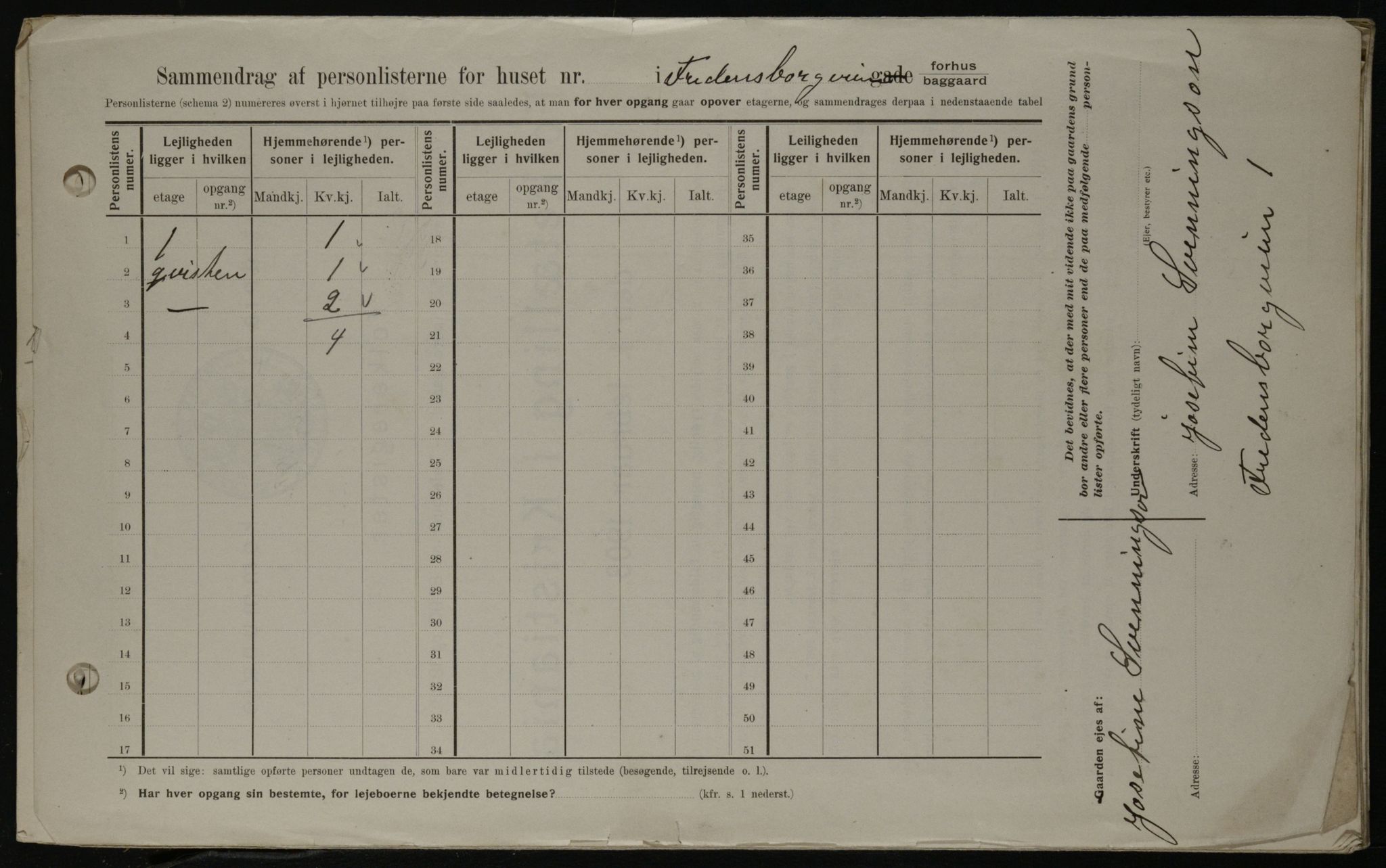 OBA, Kommunal folketelling 1.2.1908 for Kristiania kjøpstad, 1908, s. 23080