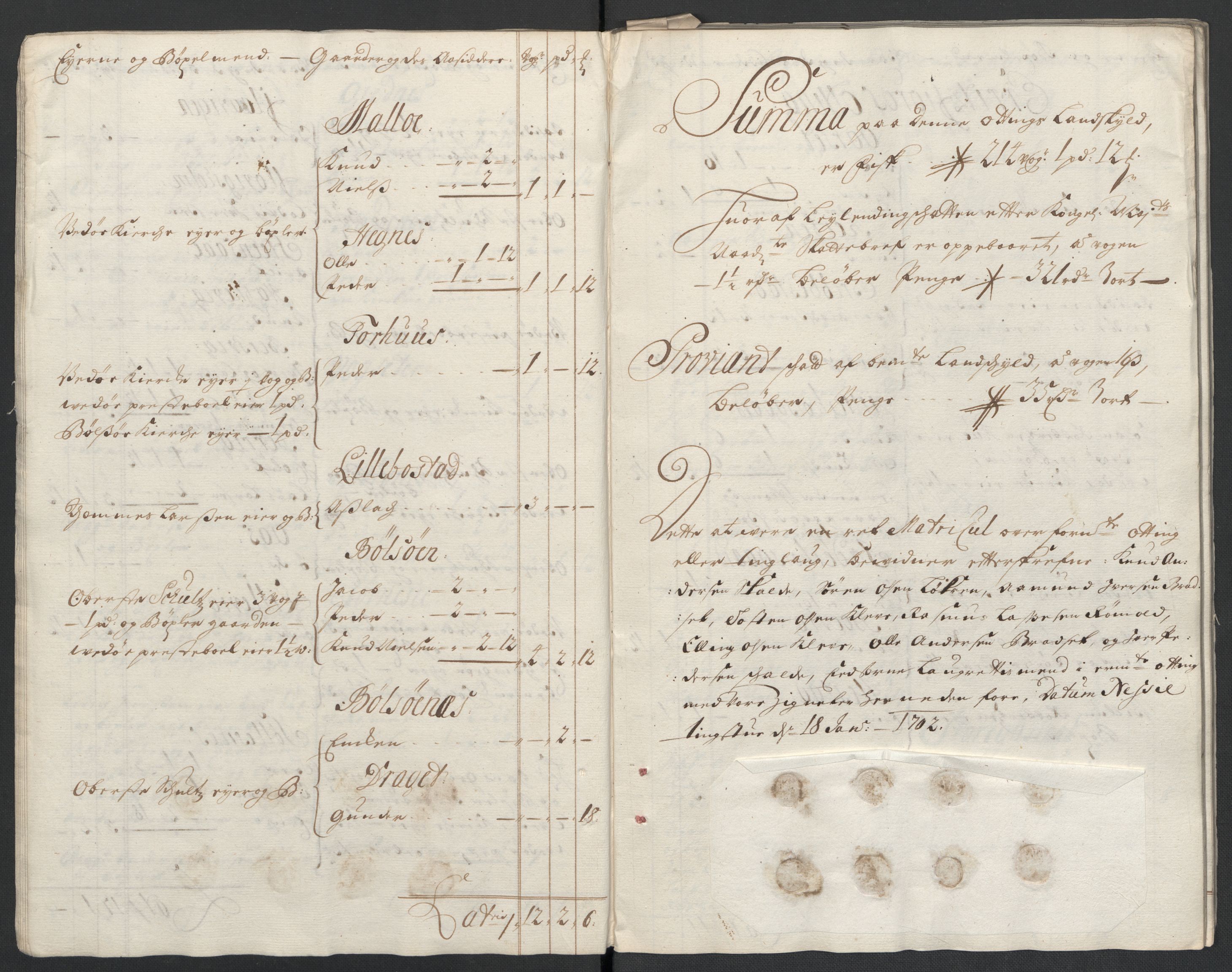 Rentekammeret inntil 1814, Reviderte regnskaper, Fogderegnskap, RA/EA-4092/R55/L3655: Fogderegnskap Romsdal, 1701-1702, s. 19