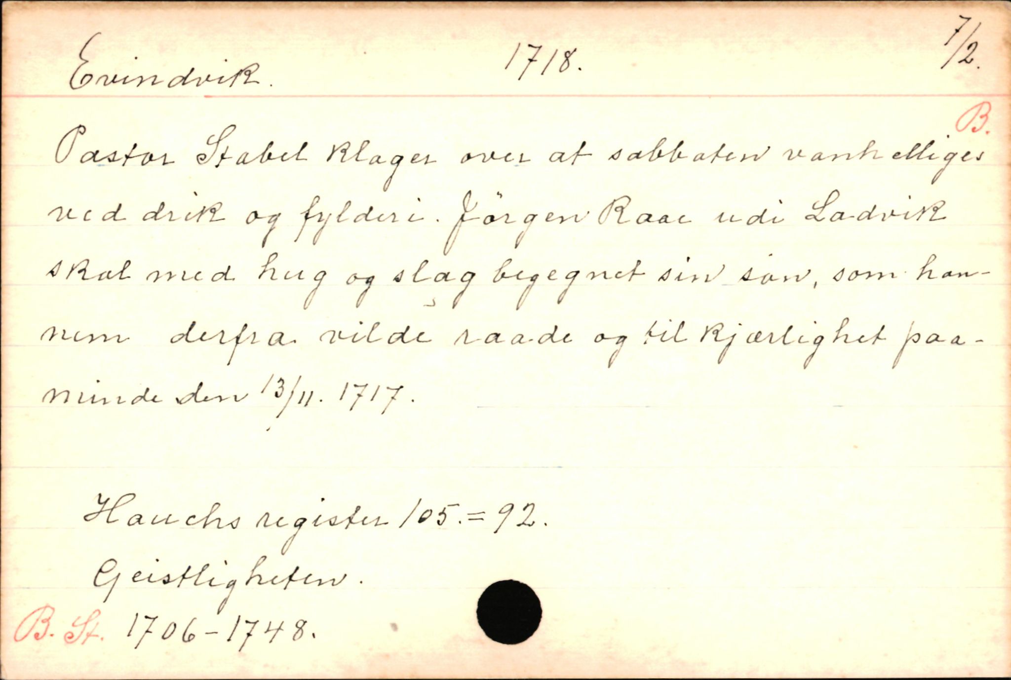 Haugen, Johannes - lærer, AV/SAB-SAB/PA-0036/01/L0001: Om klokkere og lærere, 1521-1904, s. 7905