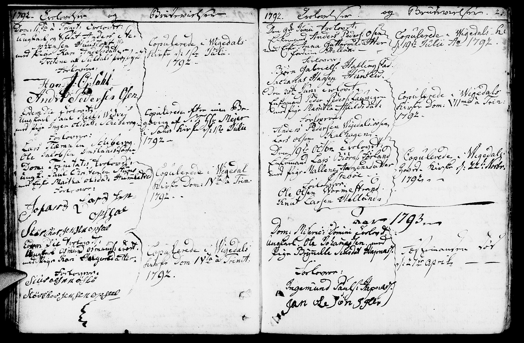 Vikedal sokneprestkontor, AV/SAST-A-101840/01/IV: Ministerialbok nr. A 2, 1779-1817, s. 23