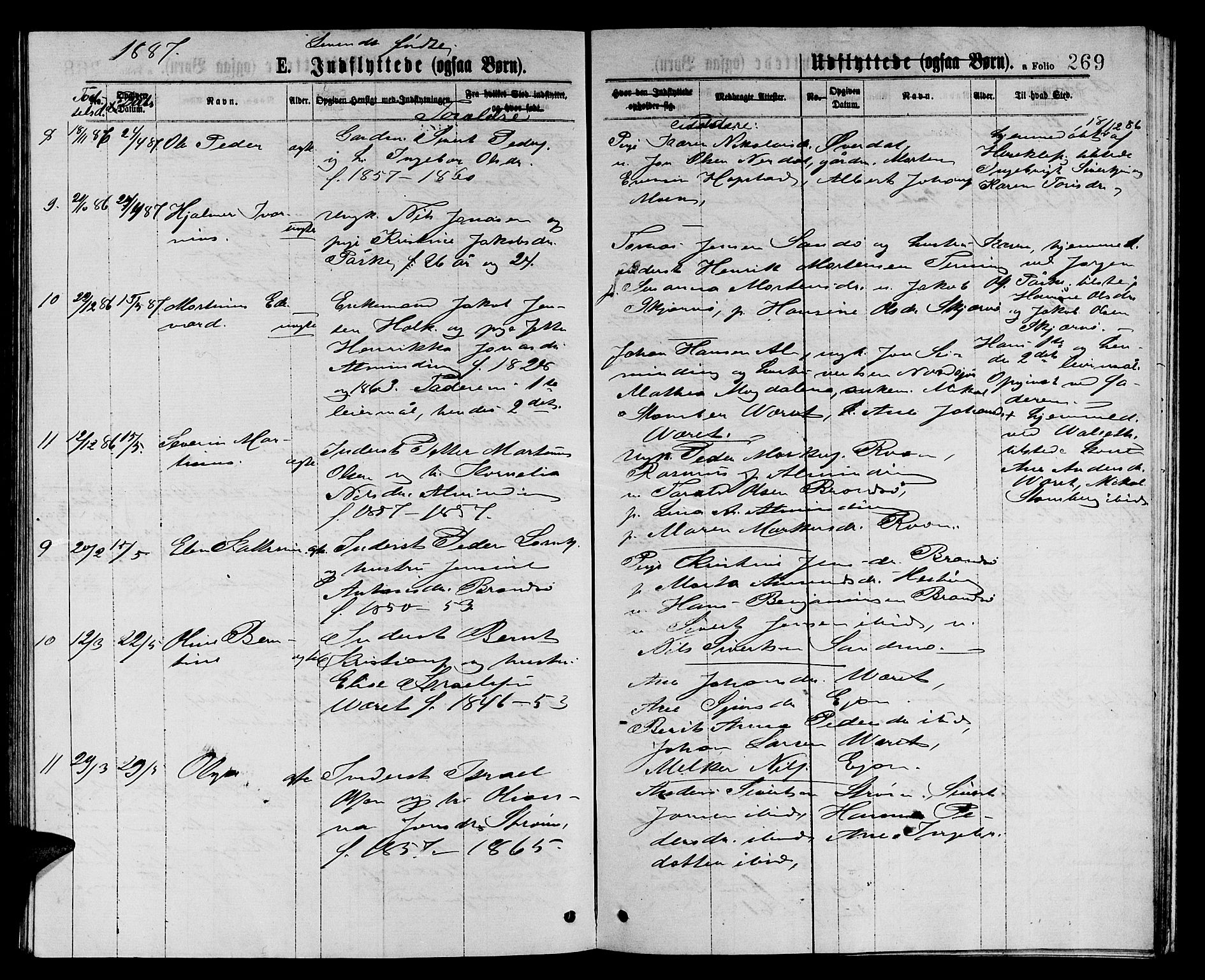 Ministerialprotokoller, klokkerbøker og fødselsregistre - Sør-Trøndelag, AV/SAT-A-1456/657/L0715: Klokkerbok nr. 657C02, 1873-1888, s. 269