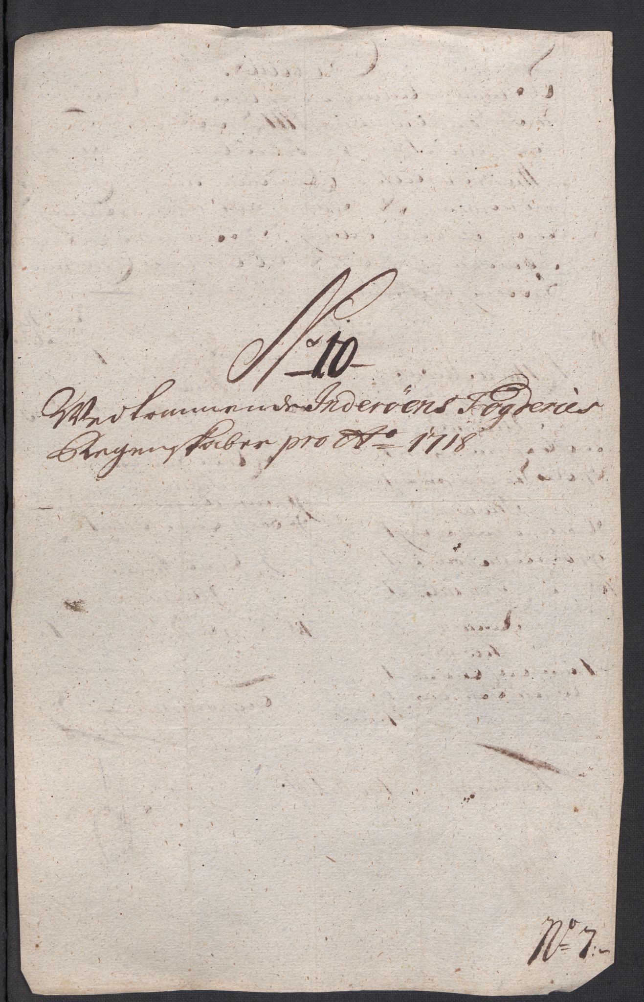 Rentekammeret inntil 1814, Reviderte regnskaper, Fogderegnskap, AV/RA-EA-4092/R63/L4326: Fogderegnskap Inderøy, 1718, s. 148