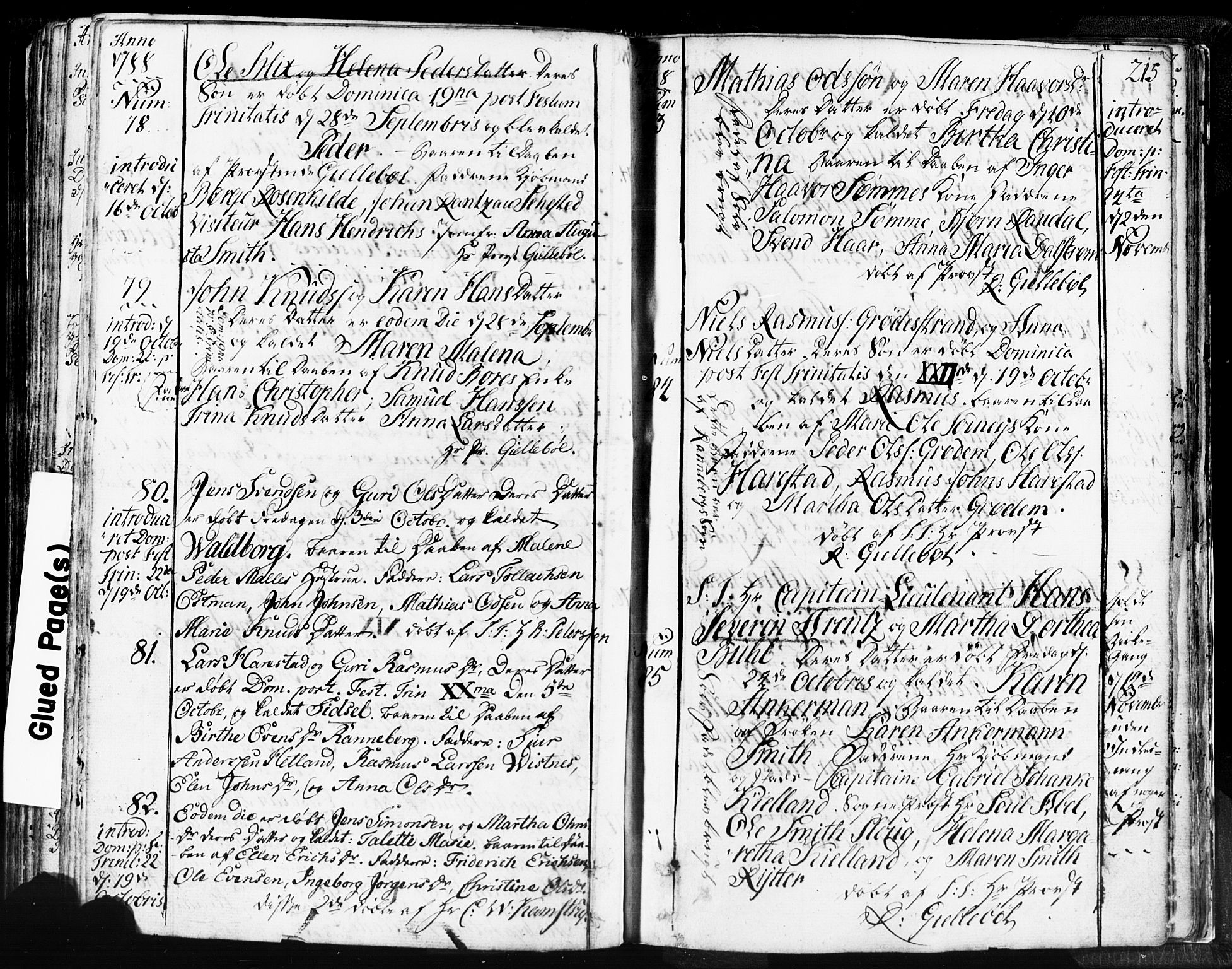 Domkirken sokneprestkontor, AV/SAST-A-101812/001/30/30BB/L0004: Klokkerbok nr. B 4, 1752-1790, s. 215