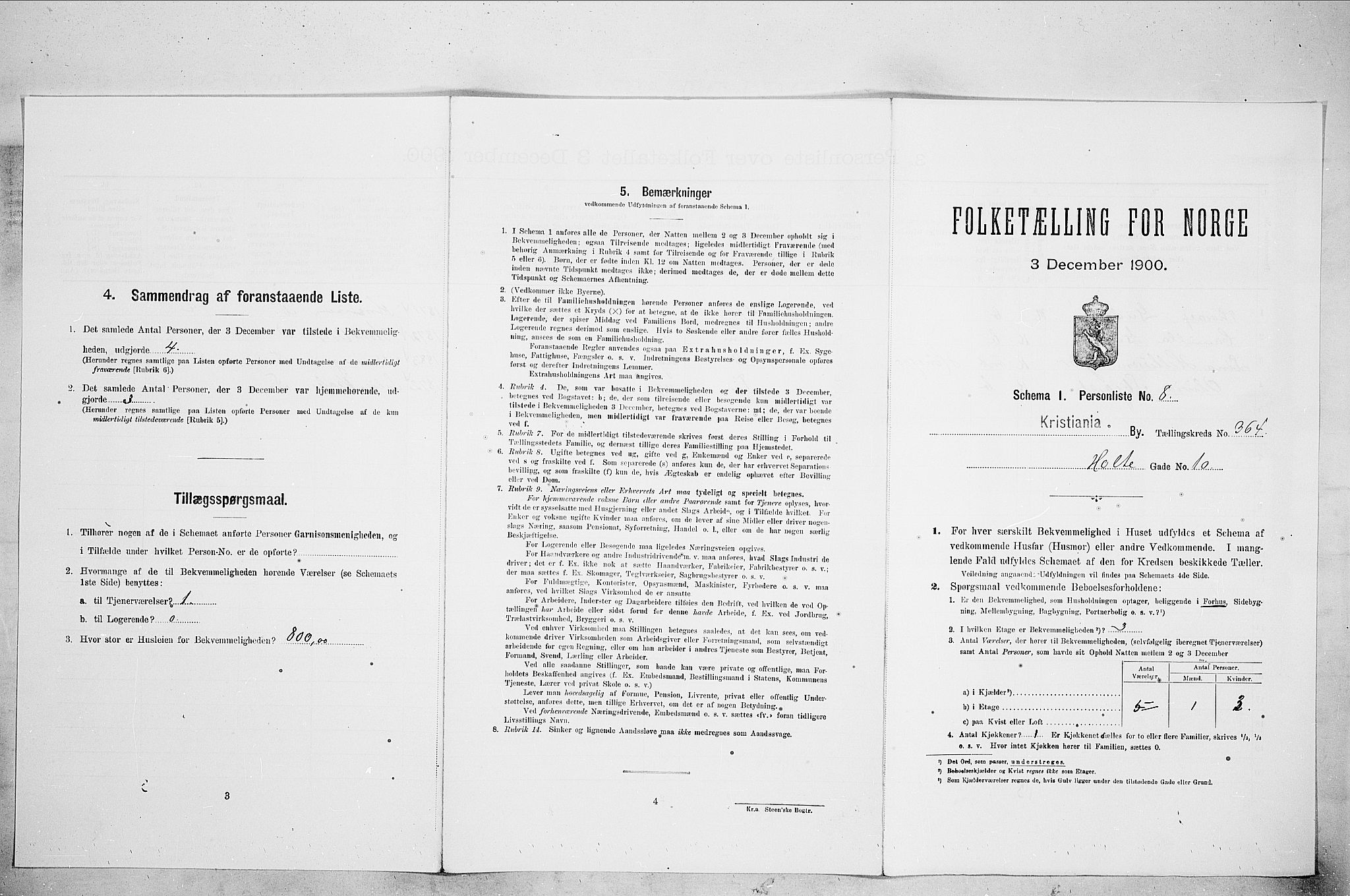 SAO, Folketelling 1900 for 0301 Kristiania kjøpstad, 1900, s. 38801