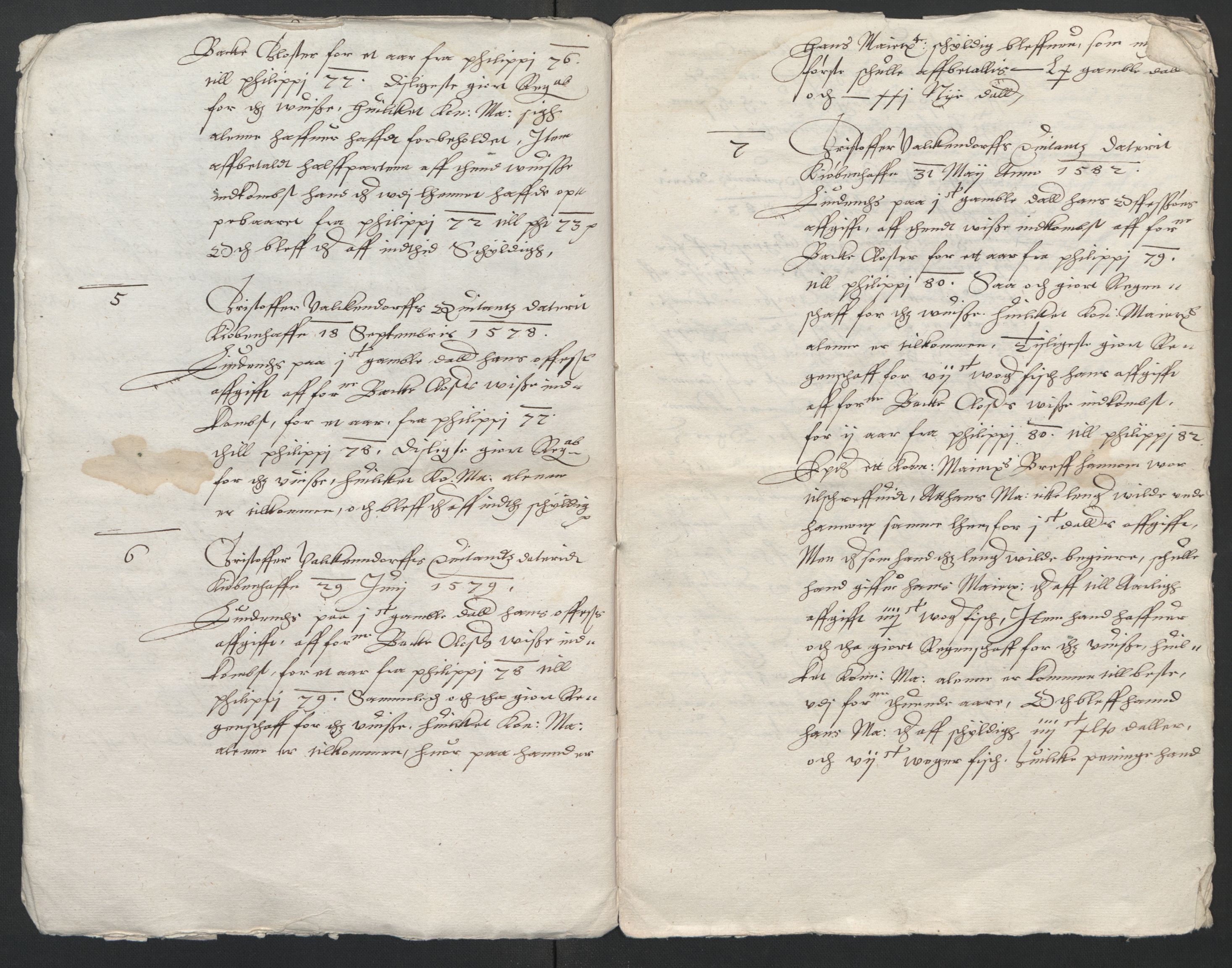 Rentekammeret inntil 1814, Reviderte regnskaper, Lensregnskaper, AV/RA-EA-5023/R/Rb/Rby/L0001: Reins kloster len; Bakke kloster len, 1564-1652