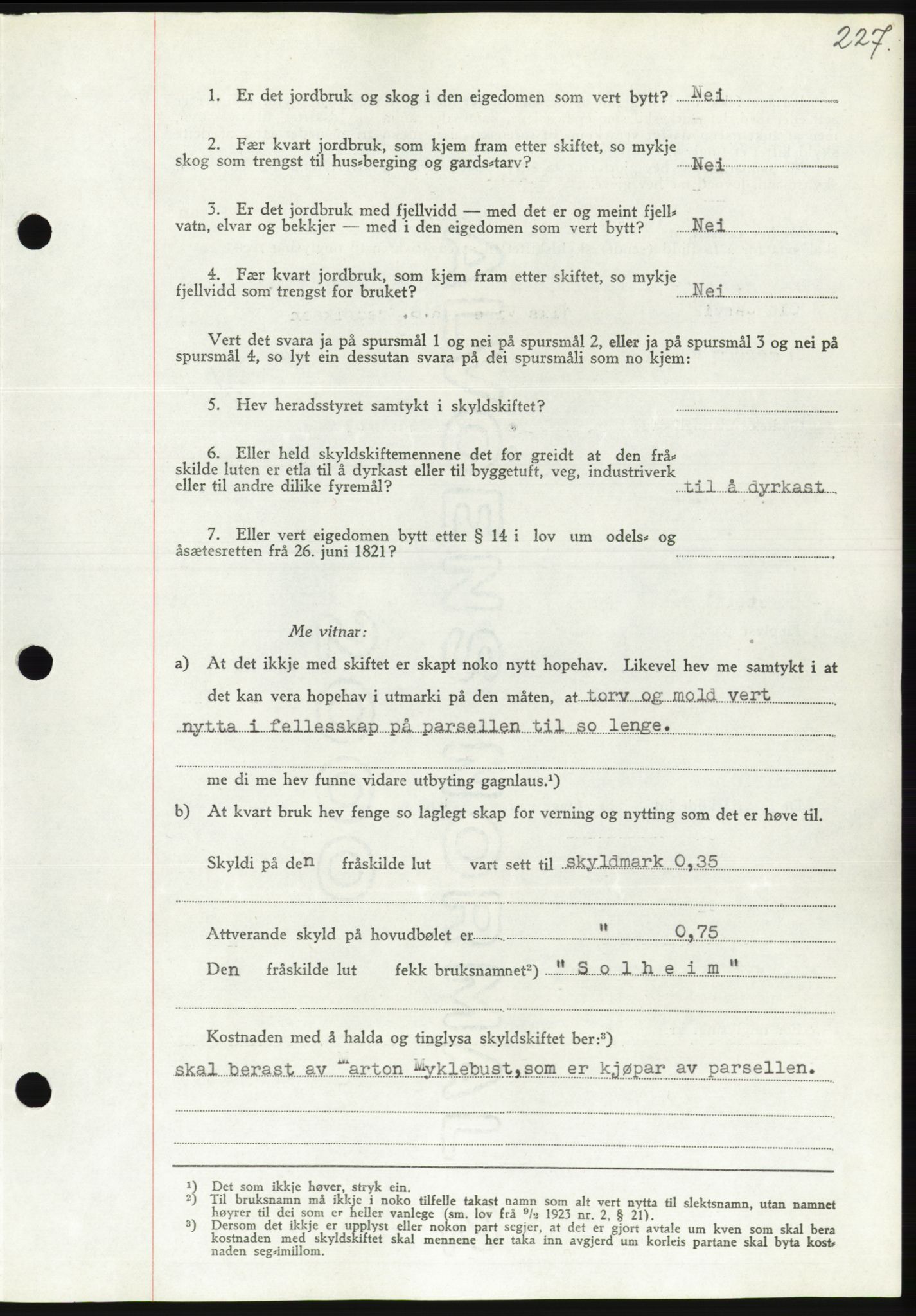 Søre Sunnmøre sorenskriveri, AV/SAT-A-4122/1/2/2C/L0070: Pantebok nr. 64, 1940-1941, Dagboknr: 772/1940