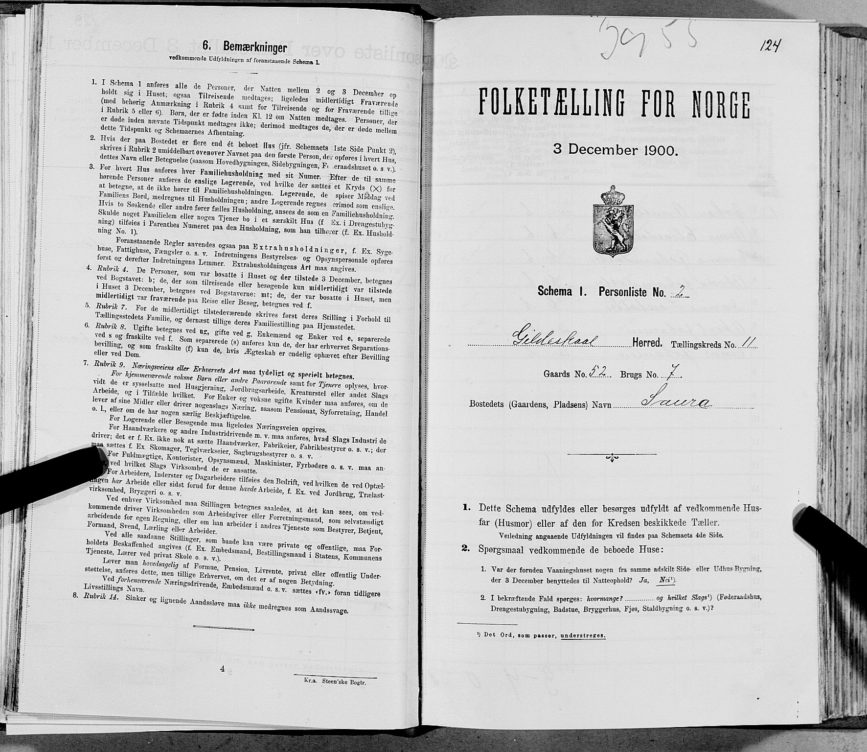 SAT, Folketelling 1900 for 1838 Gildeskål herred, 1900, s. 1107