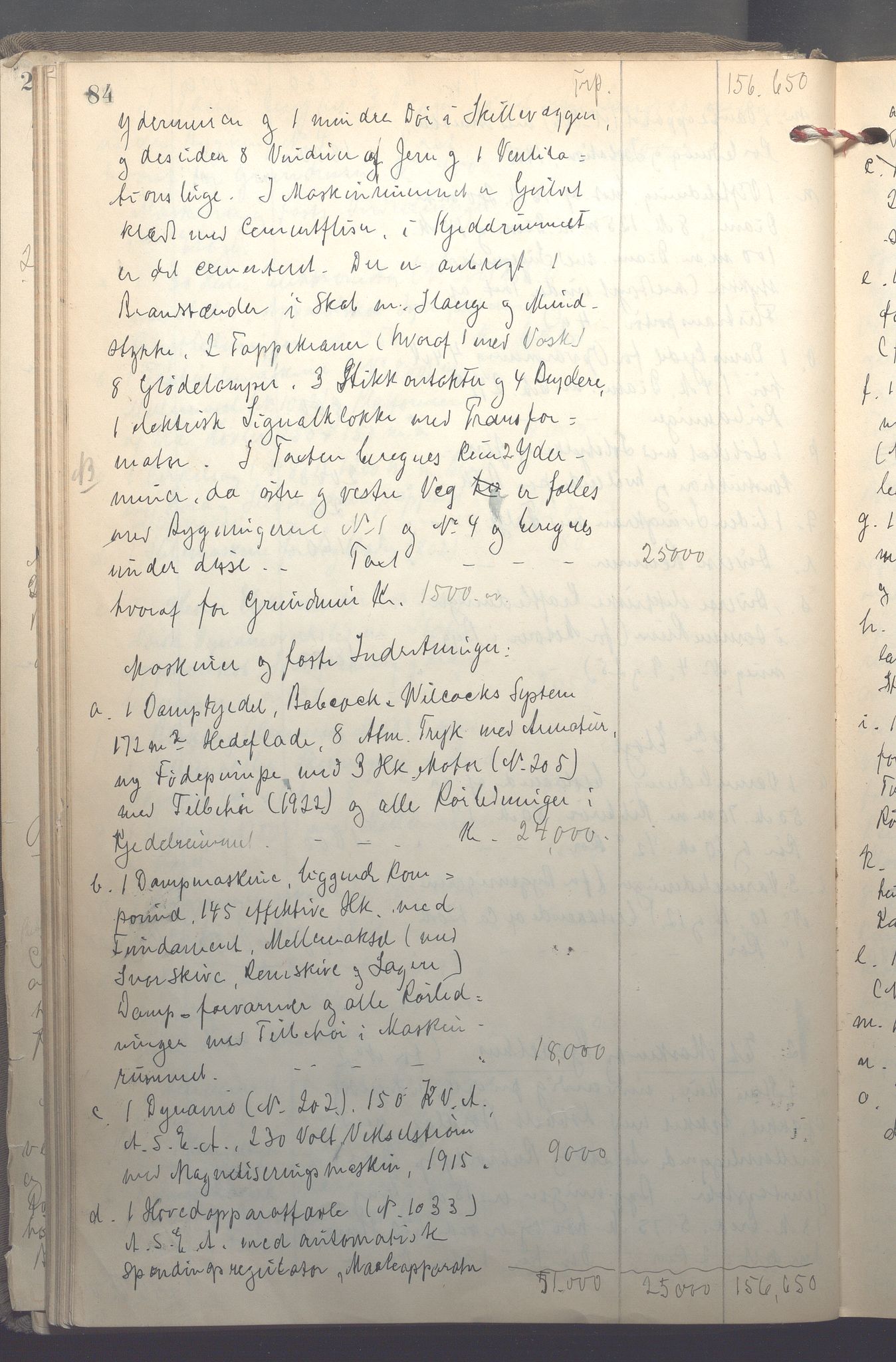 Lensmennene i Aker, OBA/A-10133/F/Fb/L0002: Branntakstprotokoll, 1922-1929, s. 84