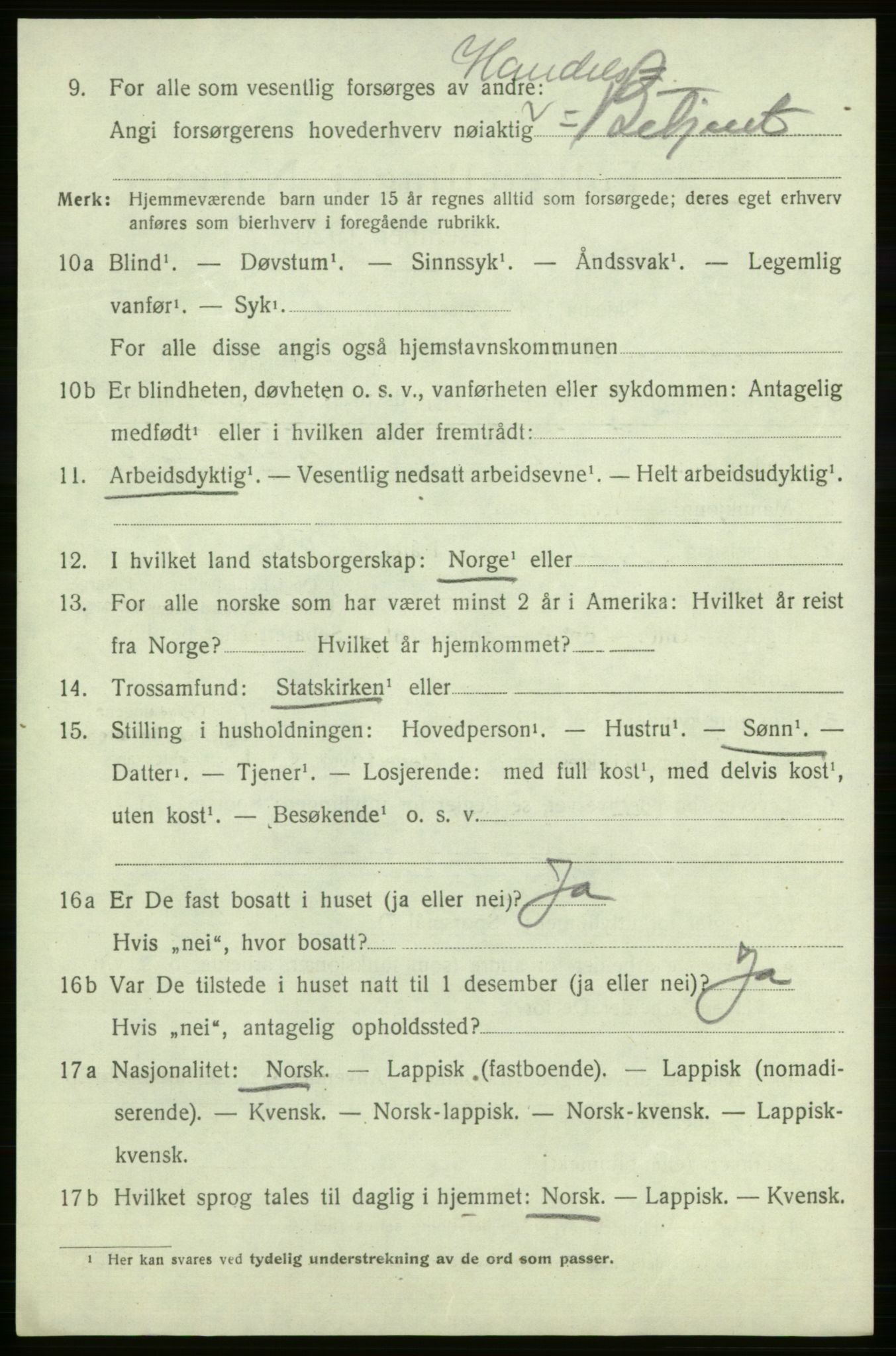 SATØ, Folketelling 1920 for 2018 Måsøy herred, 1920, s. 2233