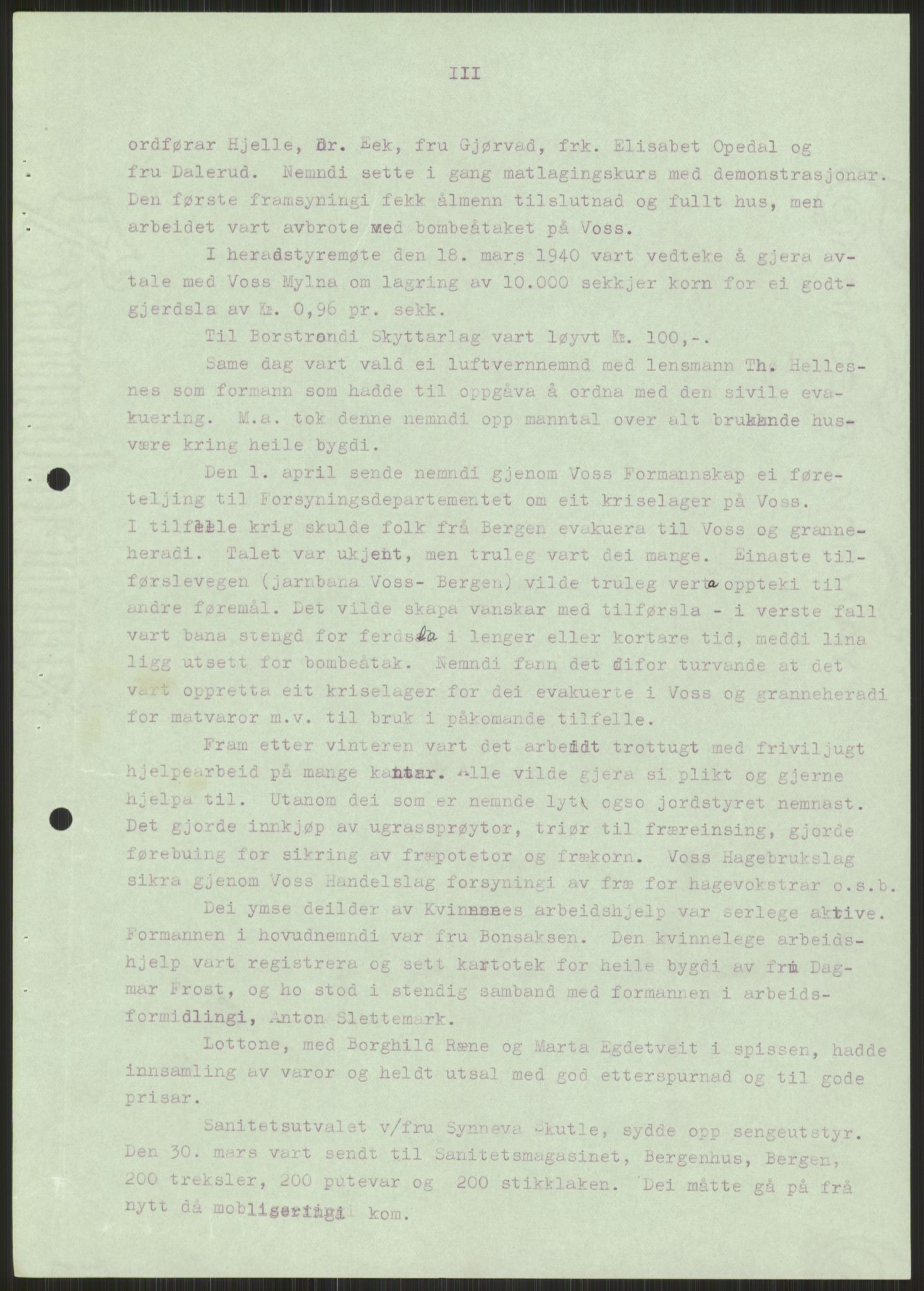 Forsvaret, Forsvarets krigshistoriske avdeling, RA/RAFA-2017/Y/Ya/L0015: II-C-11-31 - Fylkesmenn.  Rapporter om krigsbegivenhetene 1940., 1940, s. 441