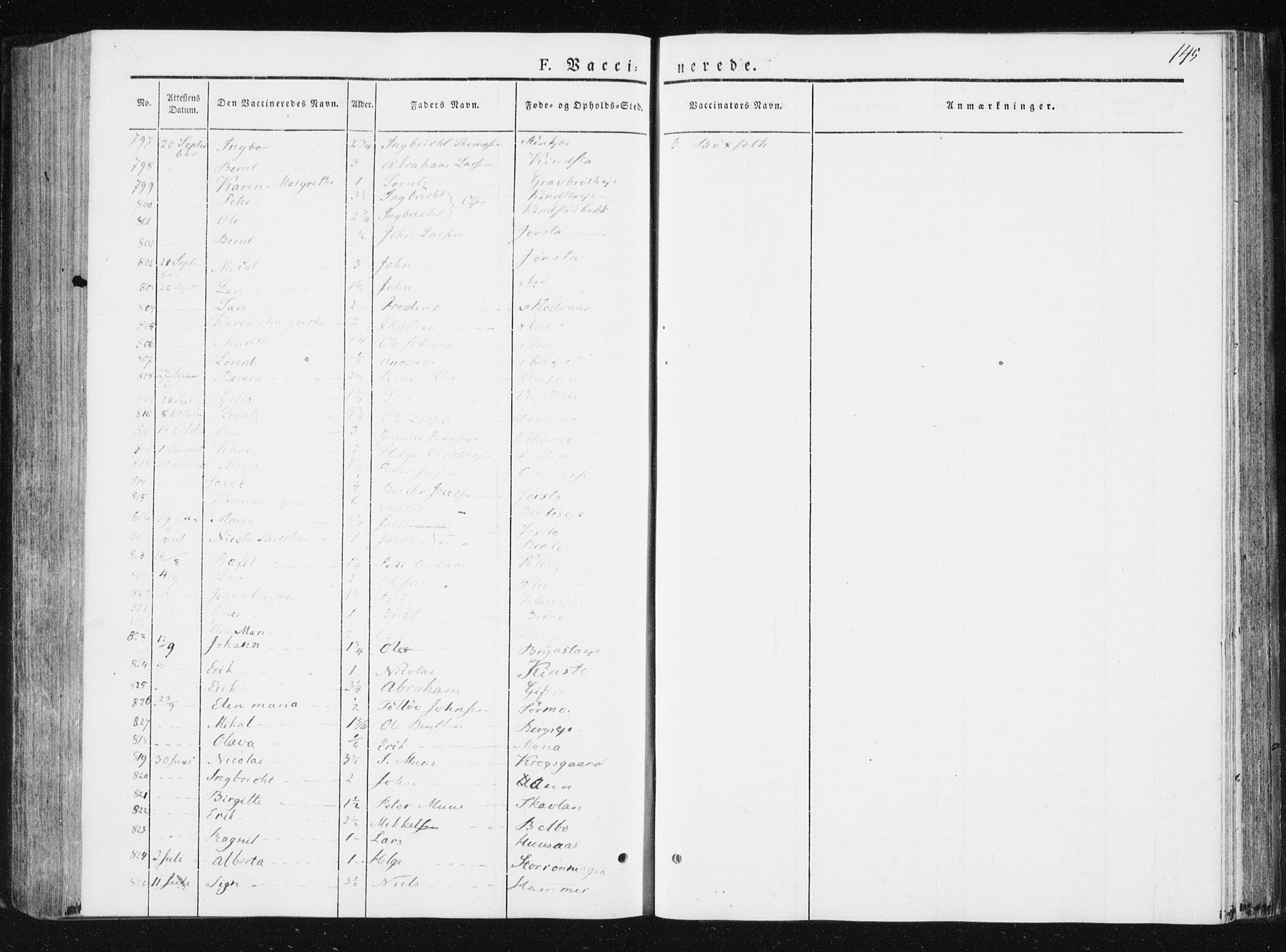 Ministerialprotokoller, klokkerbøker og fødselsregistre - Nord-Trøndelag, SAT/A-1458/749/L0470: Ministerialbok nr. 749A04, 1834-1853, s. 145