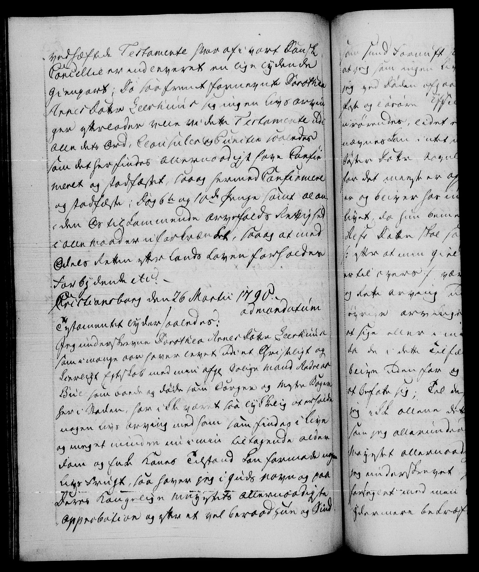 Danske Kanselli 1572-1799, RA/EA-3023/F/Fc/Fca/Fcaa/L0053: Norske registre, 1790-1791, s. 126b