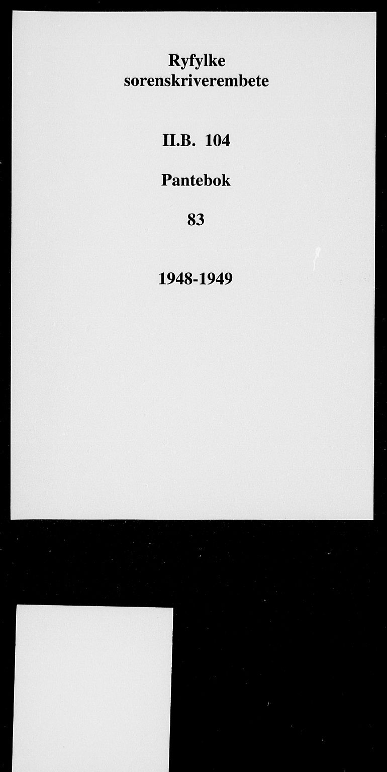 Ryfylke tingrett, SAST/A-100055/001/II/IIB/L0104: Pantebok nr. 83, 1948-1949