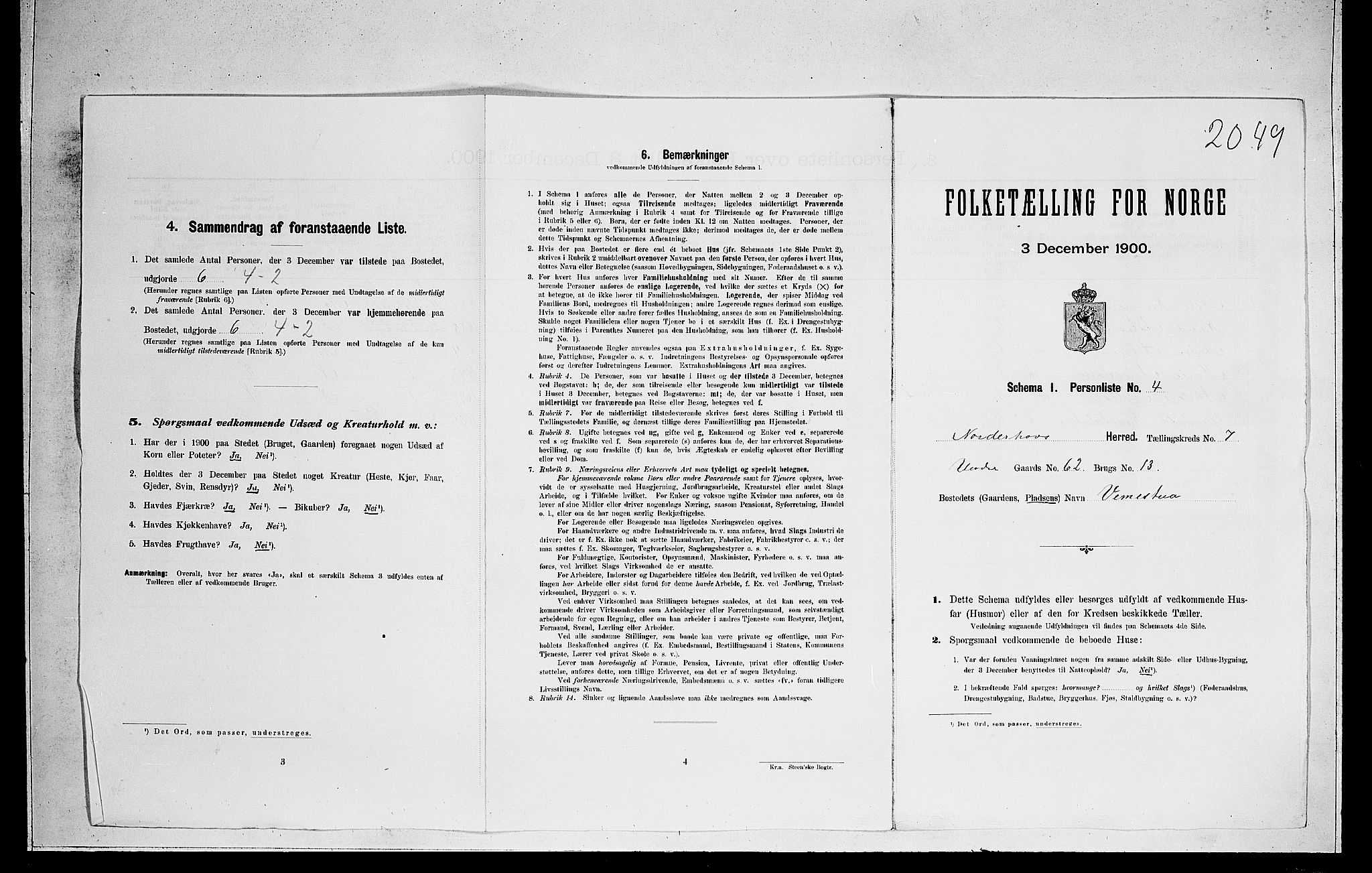RA, Folketelling 1900 for 0613 Norderhov herred, 1900, s. 1507