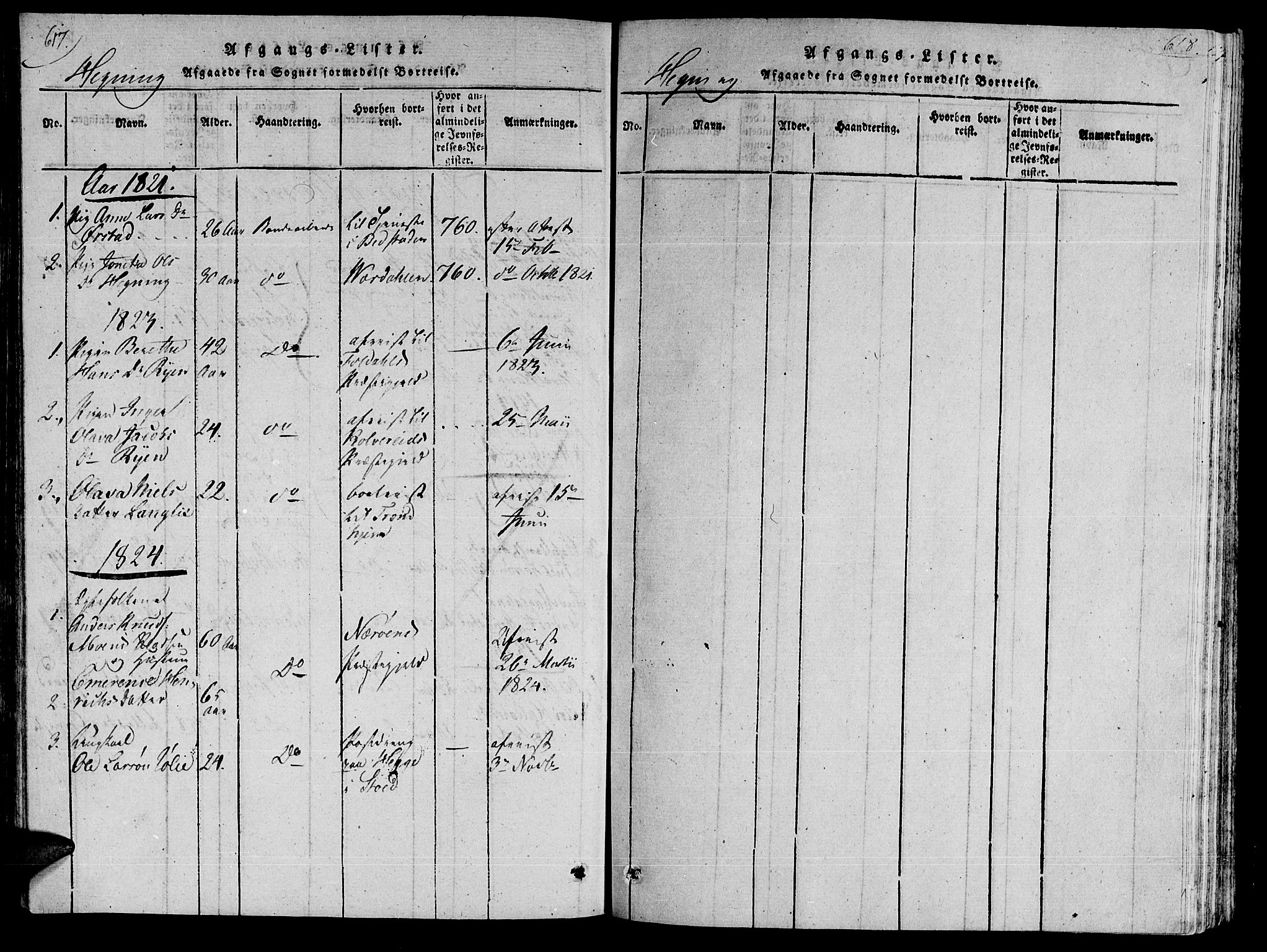 Ministerialprotokoller, klokkerbøker og fødselsregistre - Nord-Trøndelag, SAT/A-1458/735/L0333: Ministerialbok nr. 735A04 /3, 1816-1825, s. 617-618