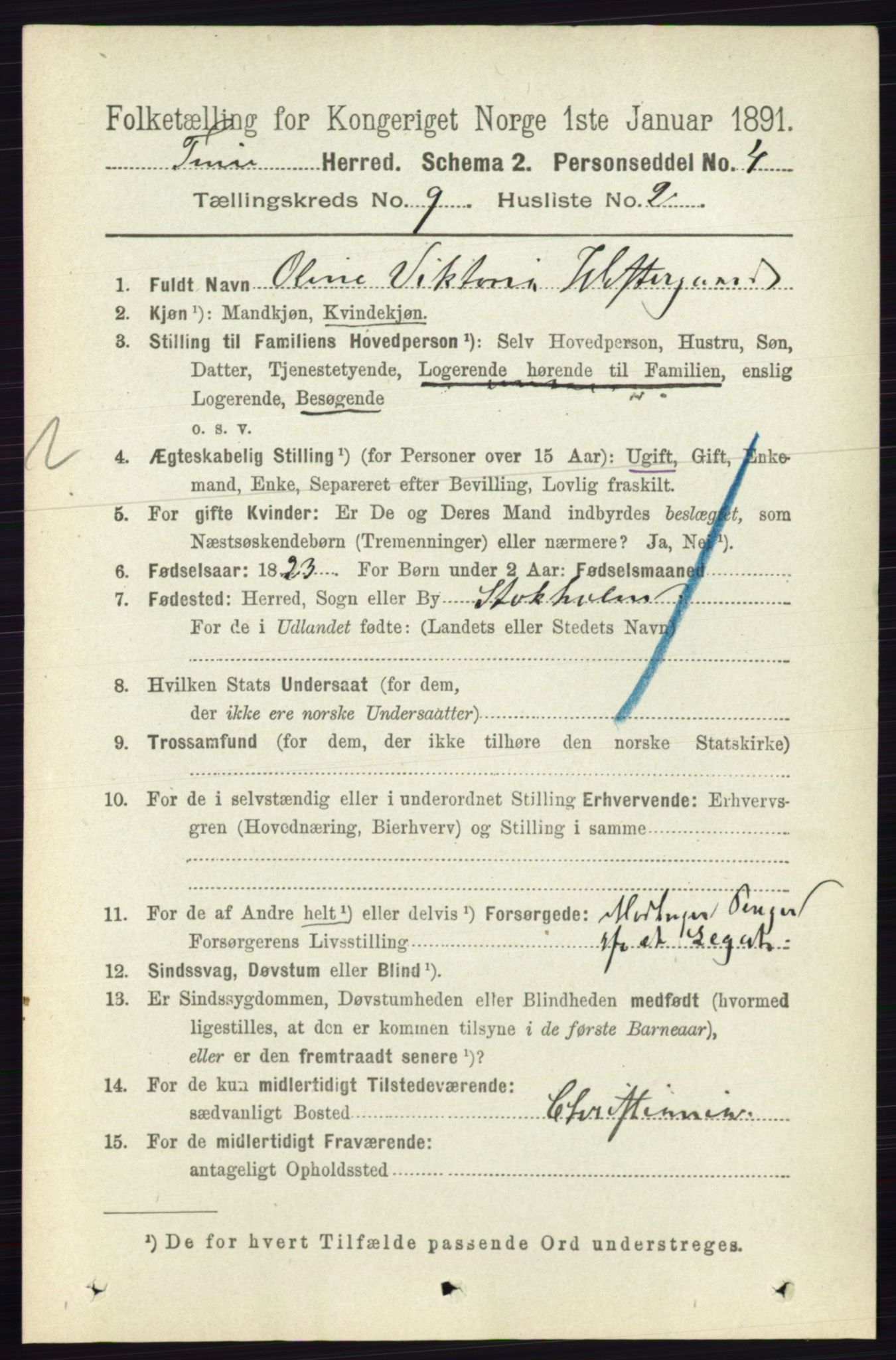 RA, Folketelling 1891 for 0130 Tune herred, 1891, s. 6197