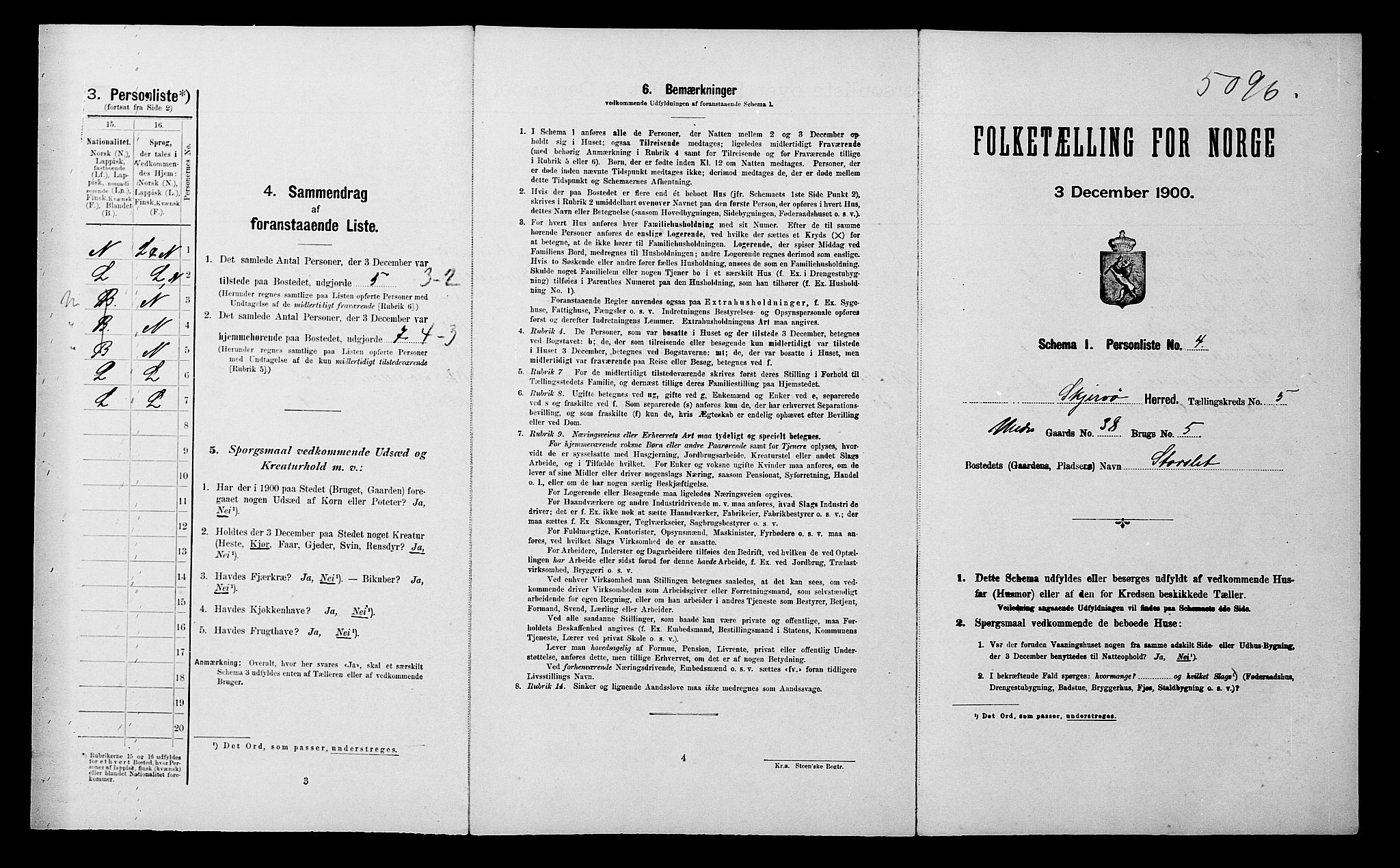 SATØ, Folketelling 1900 for 1941 Skjervøy herred, 1900, s. 454