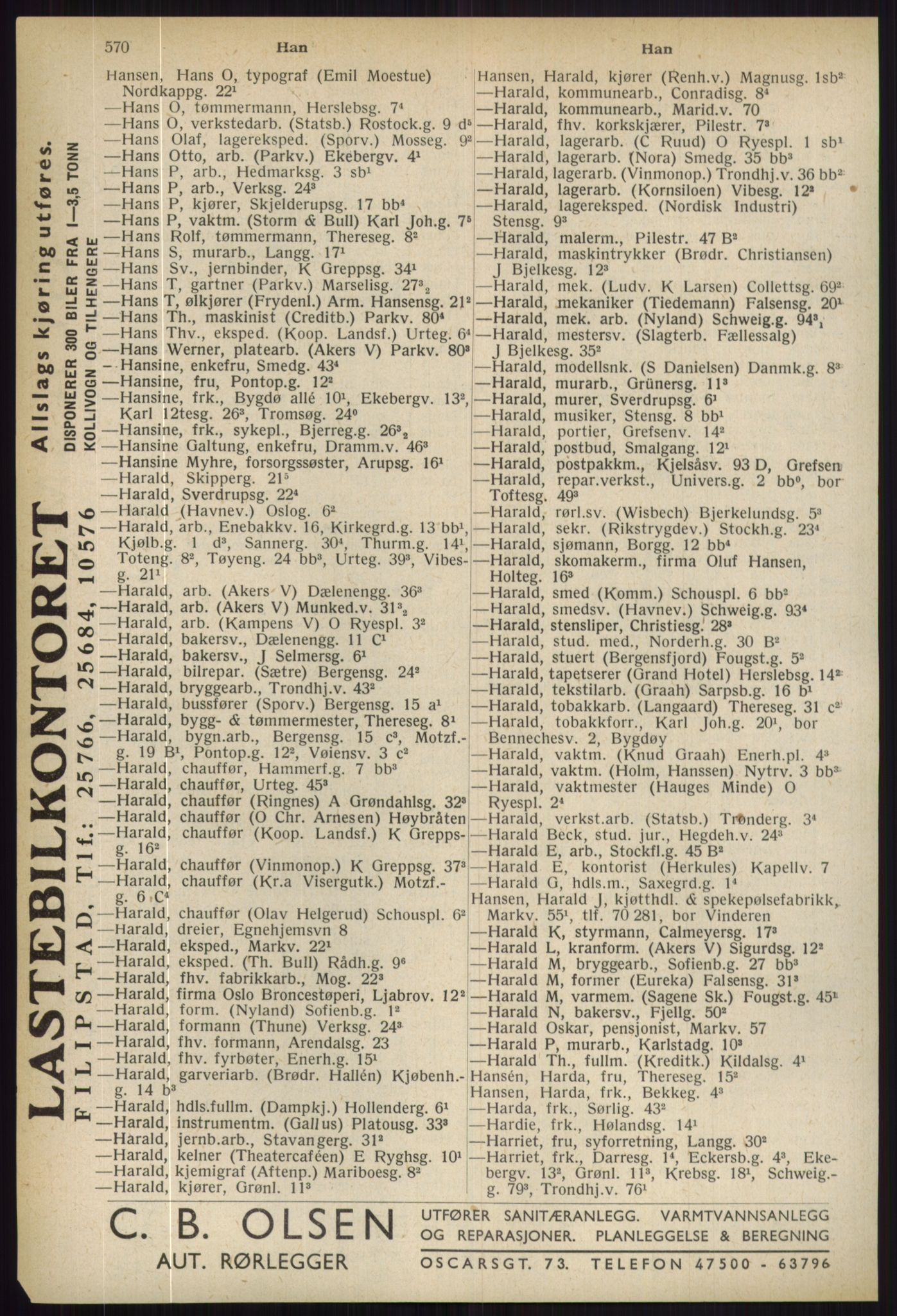 Kristiania/Oslo adressebok, PUBL/-, 1936, s. 570