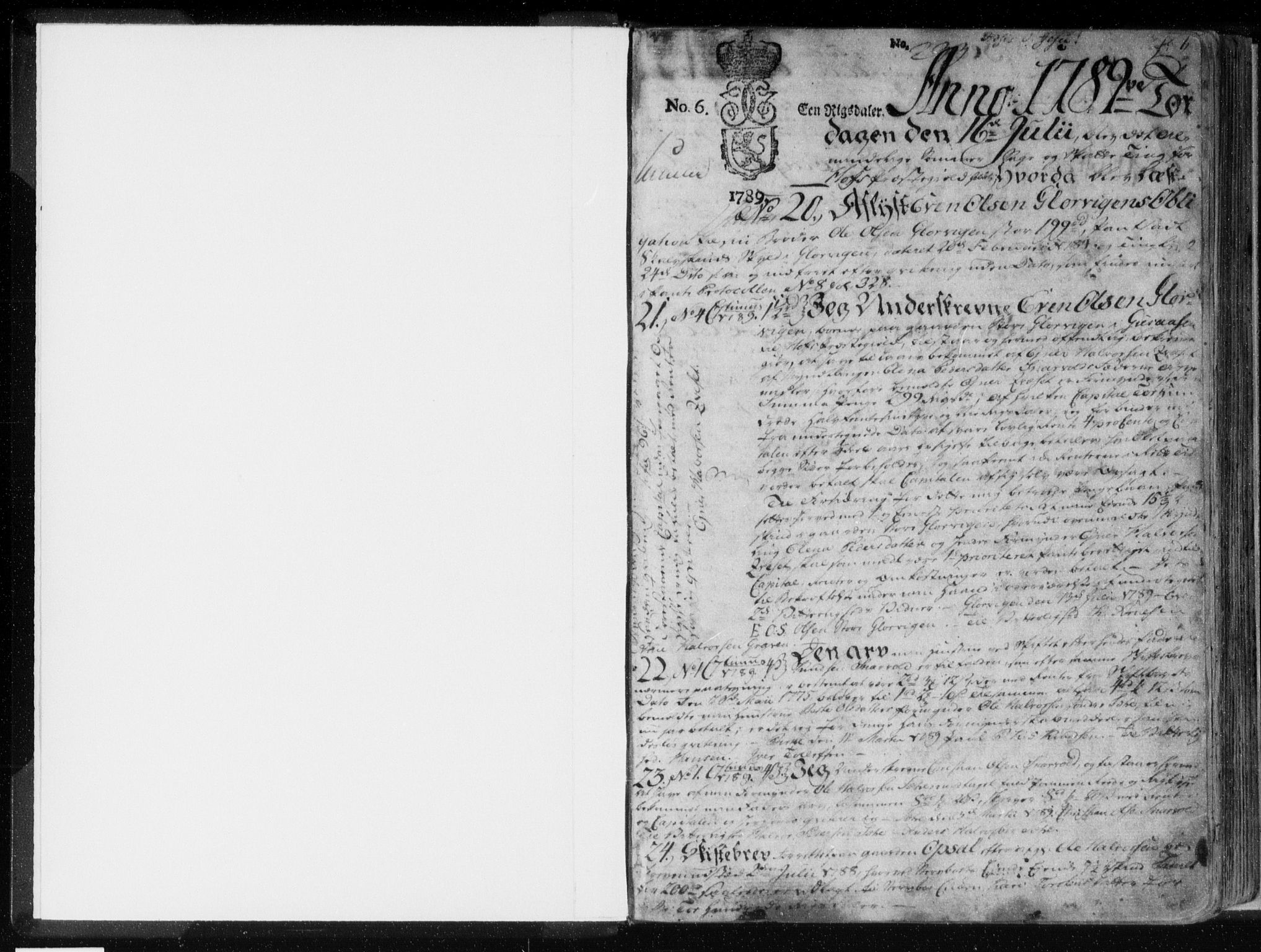 Solør og Odalen sorenskriveri, SAH/TING-026/H/Hb/L0008A: Pantebok nr. 8a, 1789-1792, s. 1