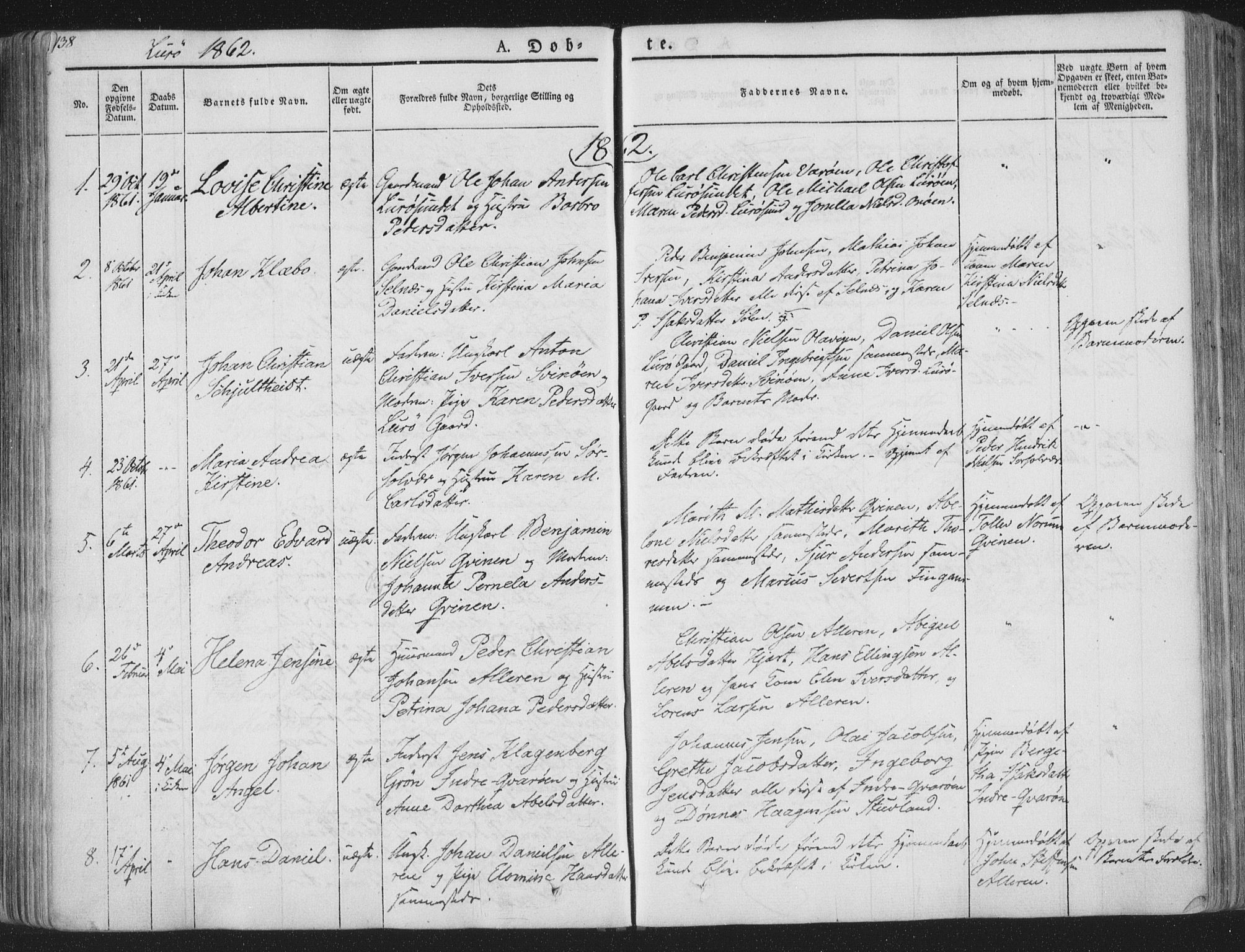 Ministerialprotokoller, klokkerbøker og fødselsregistre - Nordland, AV/SAT-A-1459/839/L0565: Ministerialbok nr. 839A02, 1825-1862, s. 138