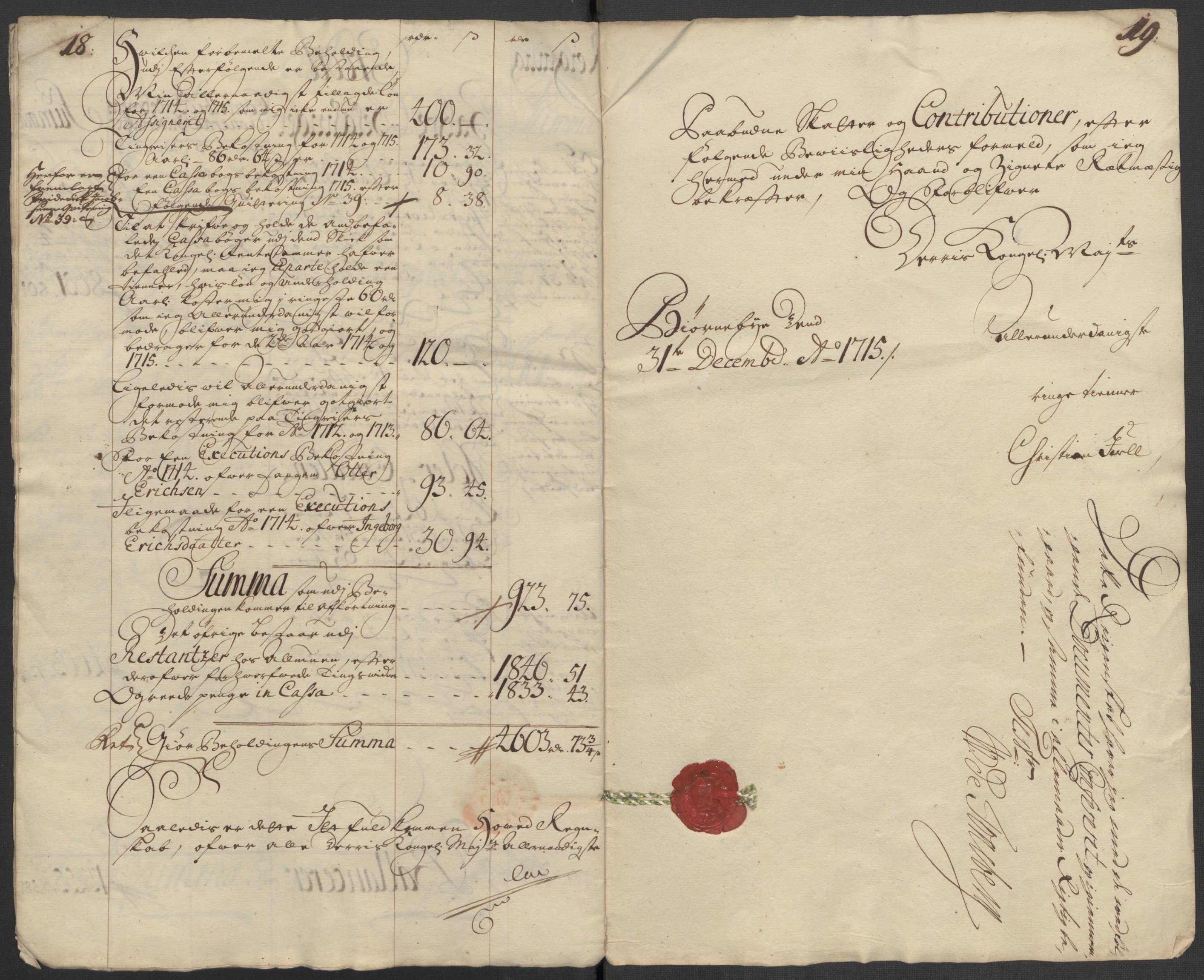Rentekammeret inntil 1814, Reviderte regnskaper, Fogderegnskap, RA/EA-4092/R13/L0853: Fogderegnskap Solør, Odal og Østerdal, 1715, s. 15