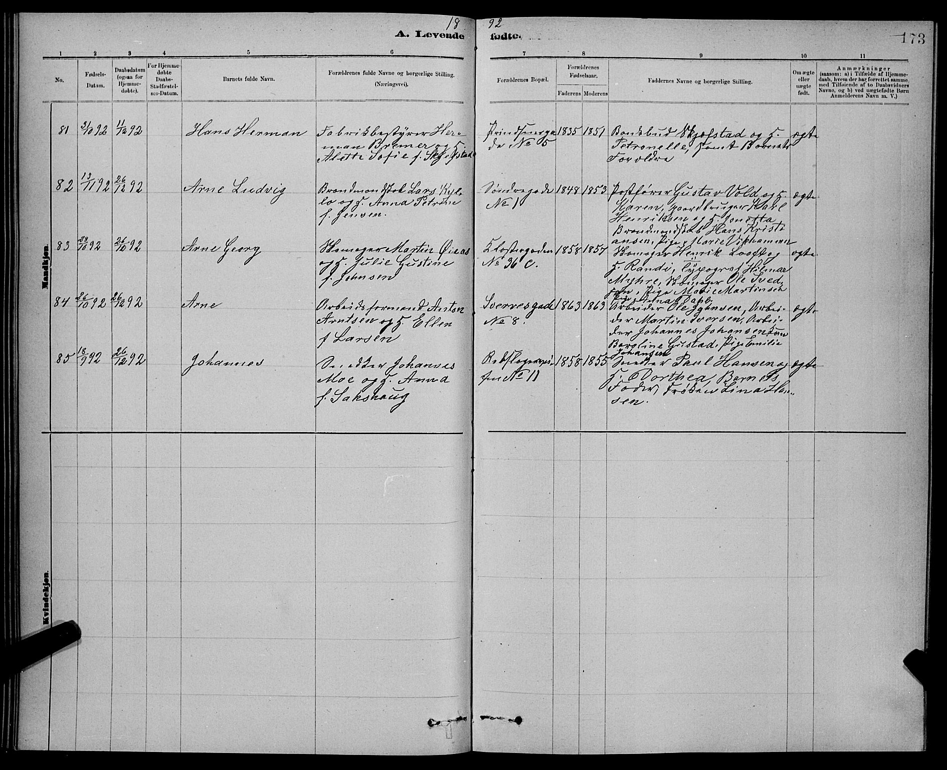 Ministerialprotokoller, klokkerbøker og fødselsregistre - Sør-Trøndelag, AV/SAT-A-1456/601/L0092: Klokkerbok nr. 601C10, 1884-1897, s. 173