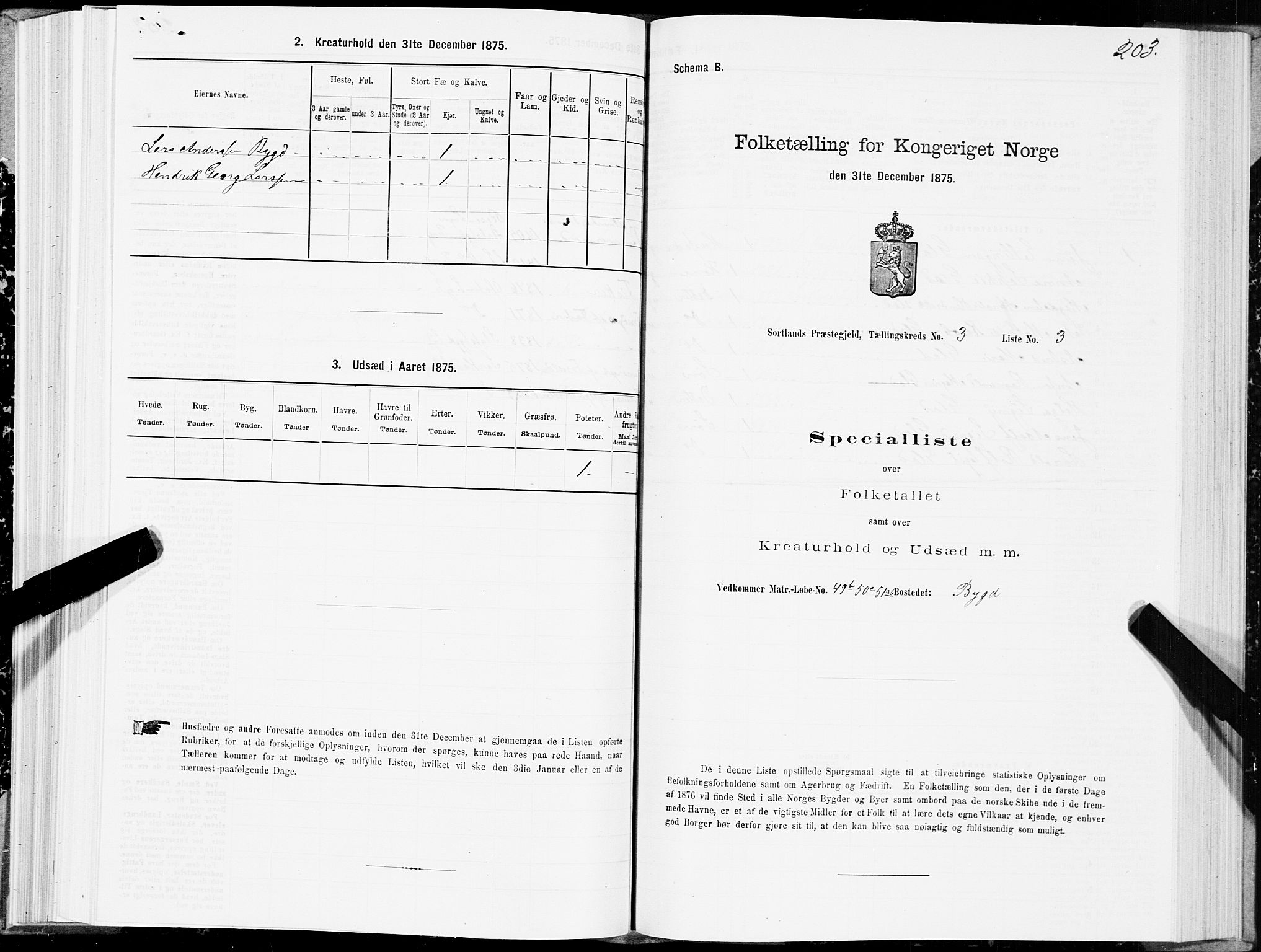 SAT, Folketelling 1875 for 1870P Sortland prestegjeld, 1875, s. 2203