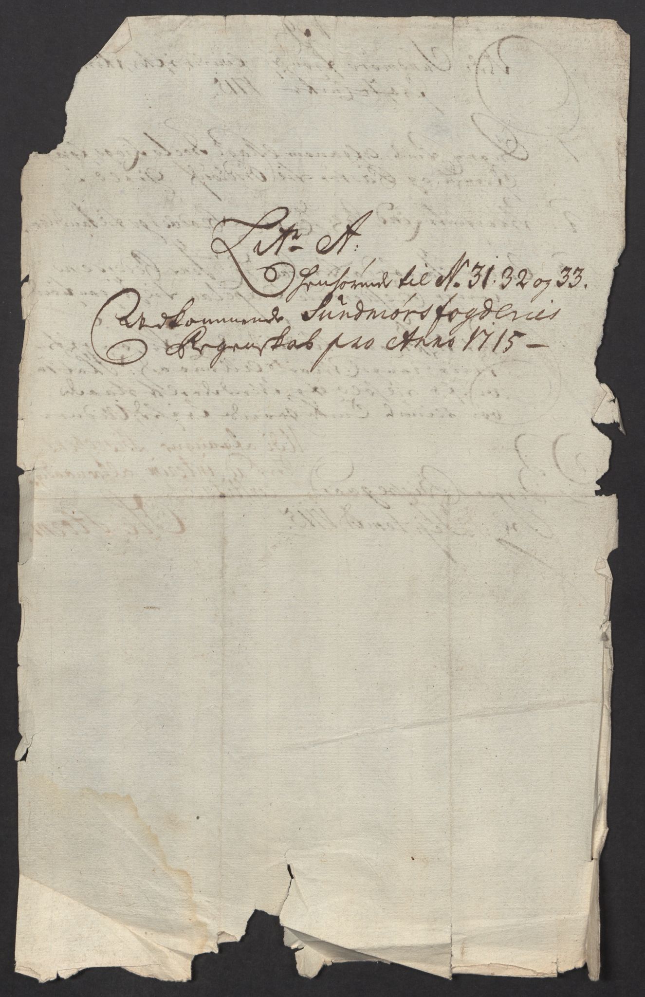 Rentekammeret inntil 1814, Reviderte regnskaper, Fogderegnskap, RA/EA-4092/R54/L3567: Fogderegnskap Sunnmøre, 1715, s. 230