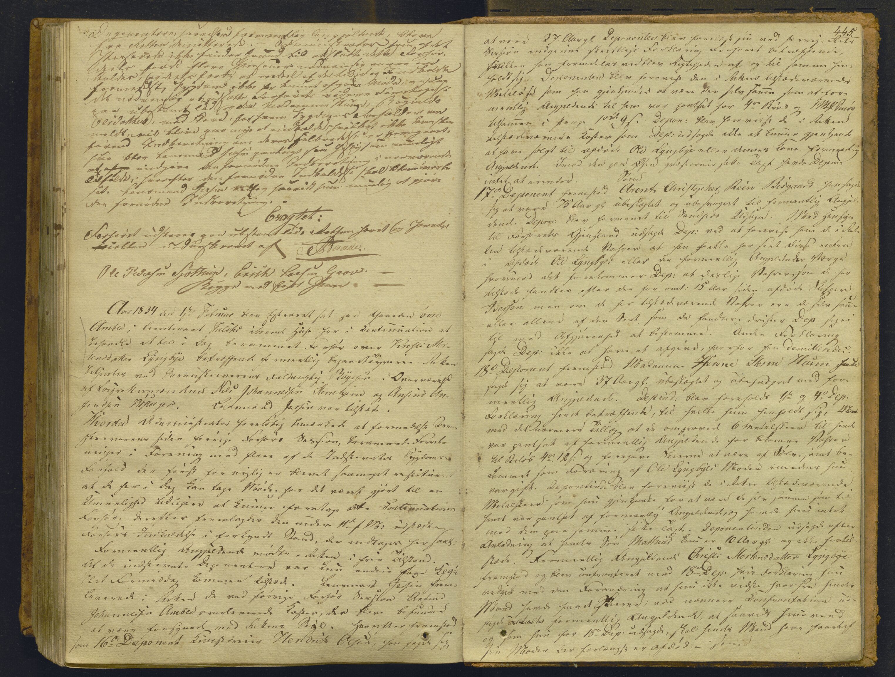 Indre Sogn tingrett, AV/SAB-A-3301/1/F/Fb/Fbc/L0003: Offentlege saker, Ba 3, 1827-1838, s. 444b-445a