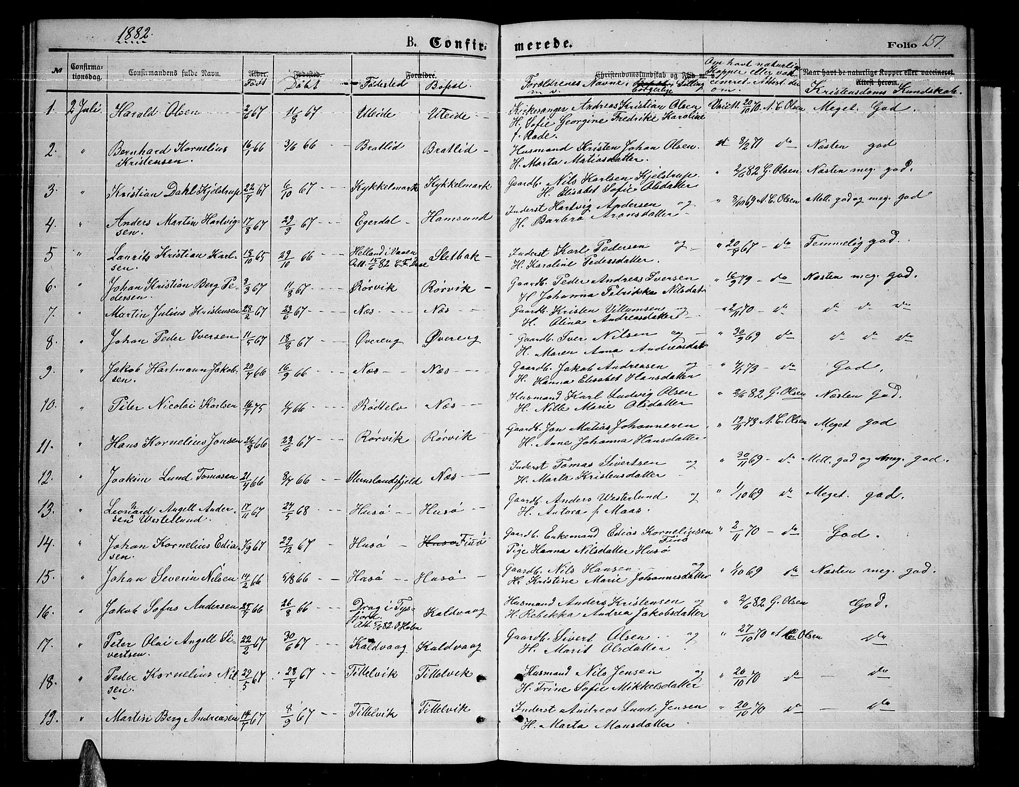 Ministerialprotokoller, klokkerbøker og fødselsregistre - Nordland, SAT/A-1459/859/L0858: Klokkerbok nr. 859C04, 1873-1886, s. 151