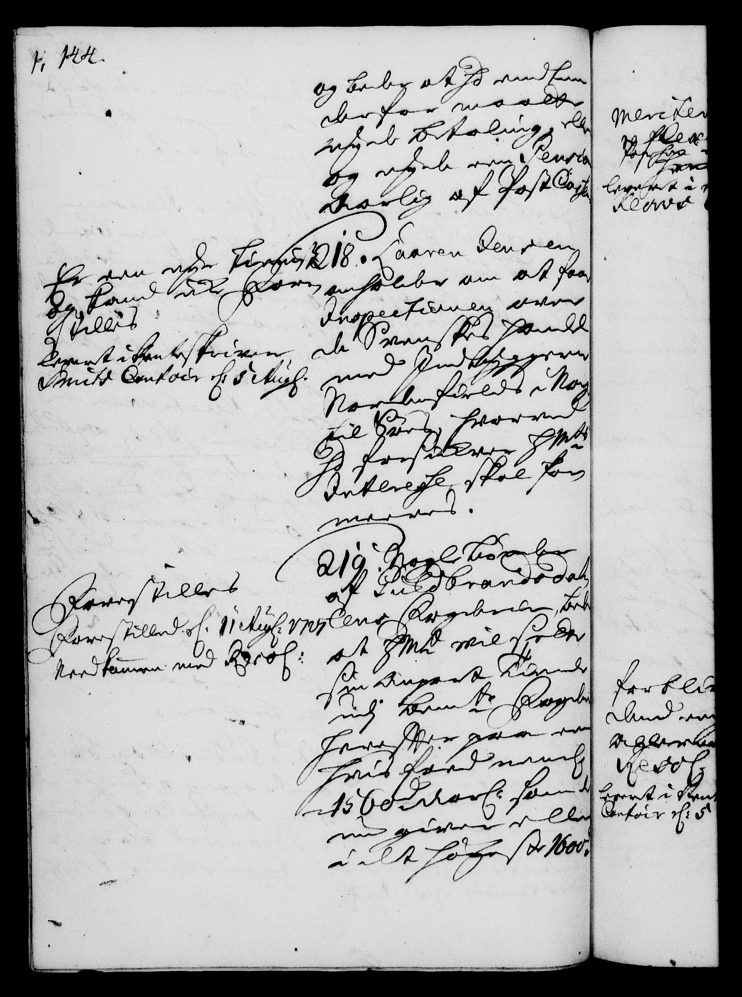 Rentekammeret, Kammerkanselliet, AV/RA-EA-3111/G/Gh/Gha/L0009: Norsk ekstraktmemorialprotokoll (merket RK 53.54), 1726-1728, s. 144