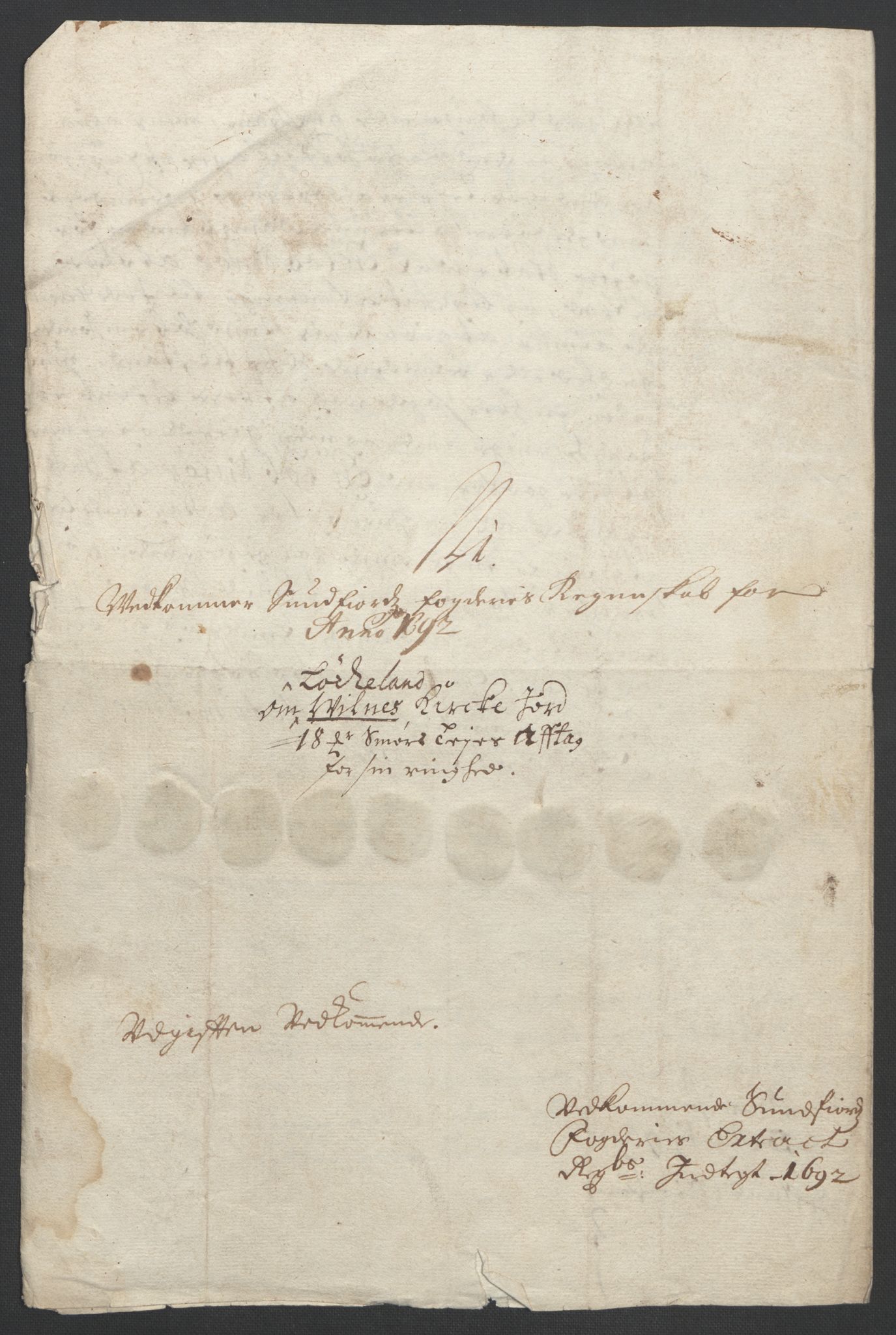 Rentekammeret inntil 1814, Reviderte regnskaper, Fogderegnskap, RA/EA-4092/R53/L3420: Fogderegnskap Sunn- og Nordfjord, 1691-1692, s. 246