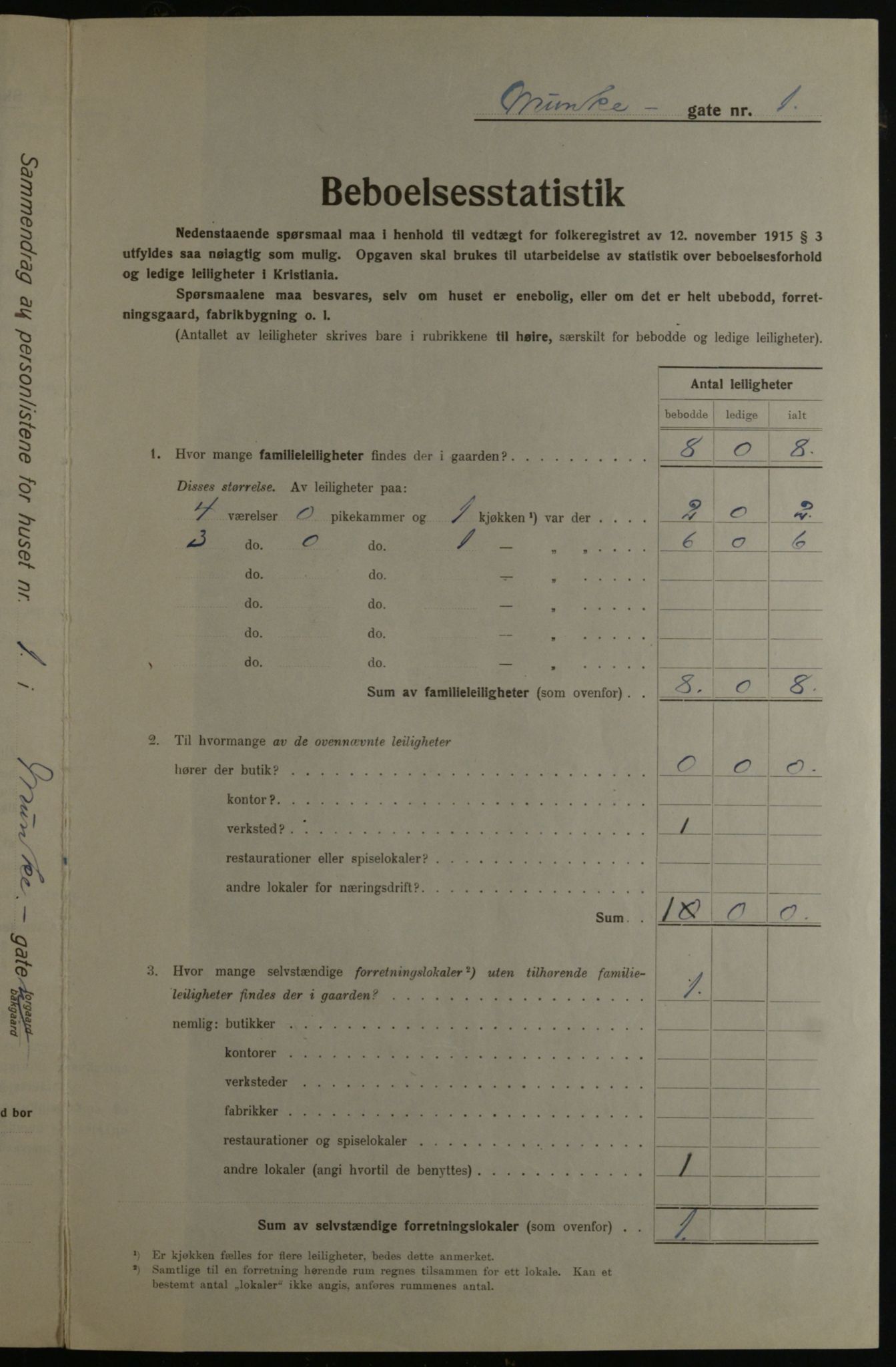 OBA, Kommunal folketelling 1.12.1923 for Kristiania, 1923, s. 74878