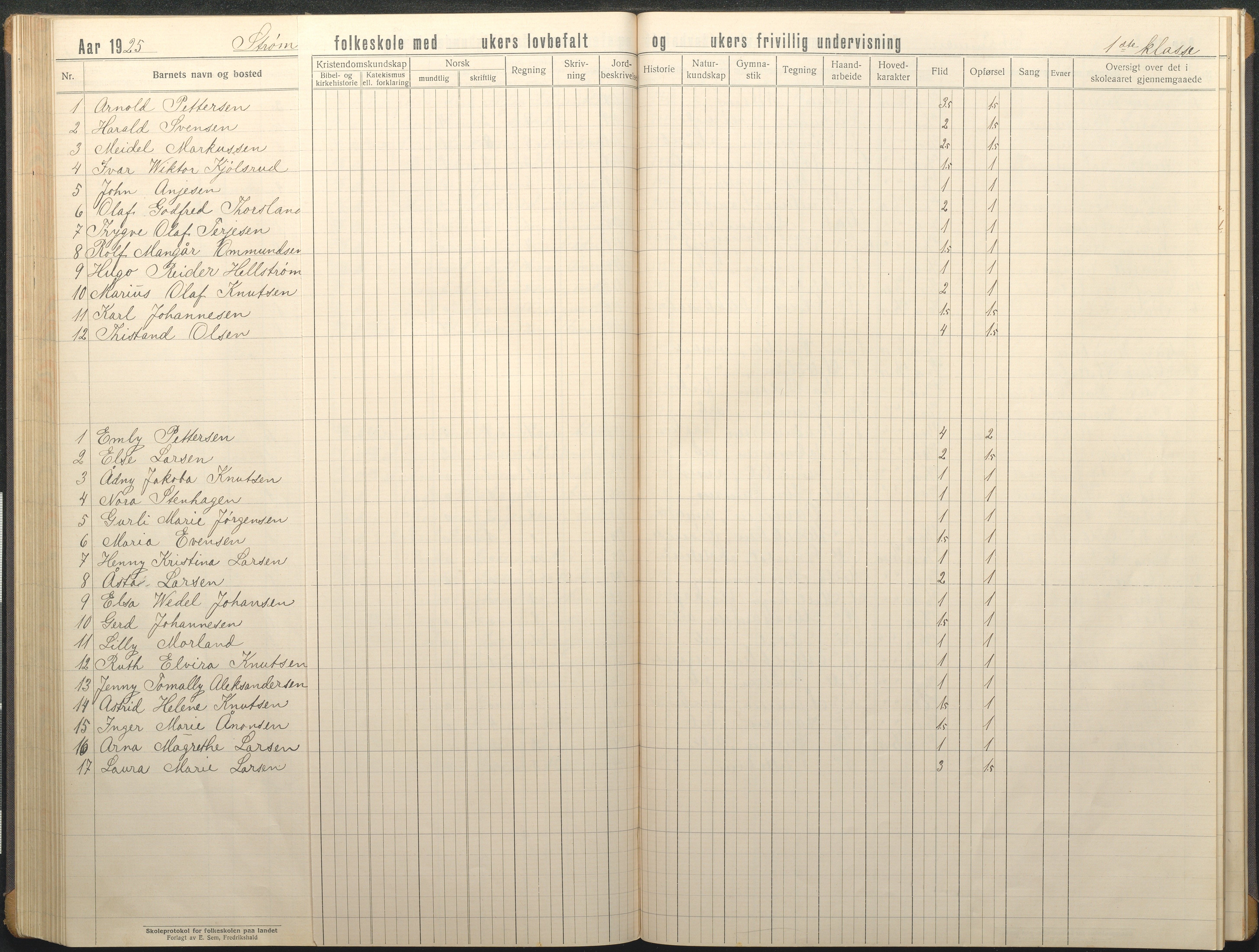 Øyestad kommune frem til 1979, AAKS/KA0920-PK/06/06G/L0012: Skoleprotokoll, 1919-1926