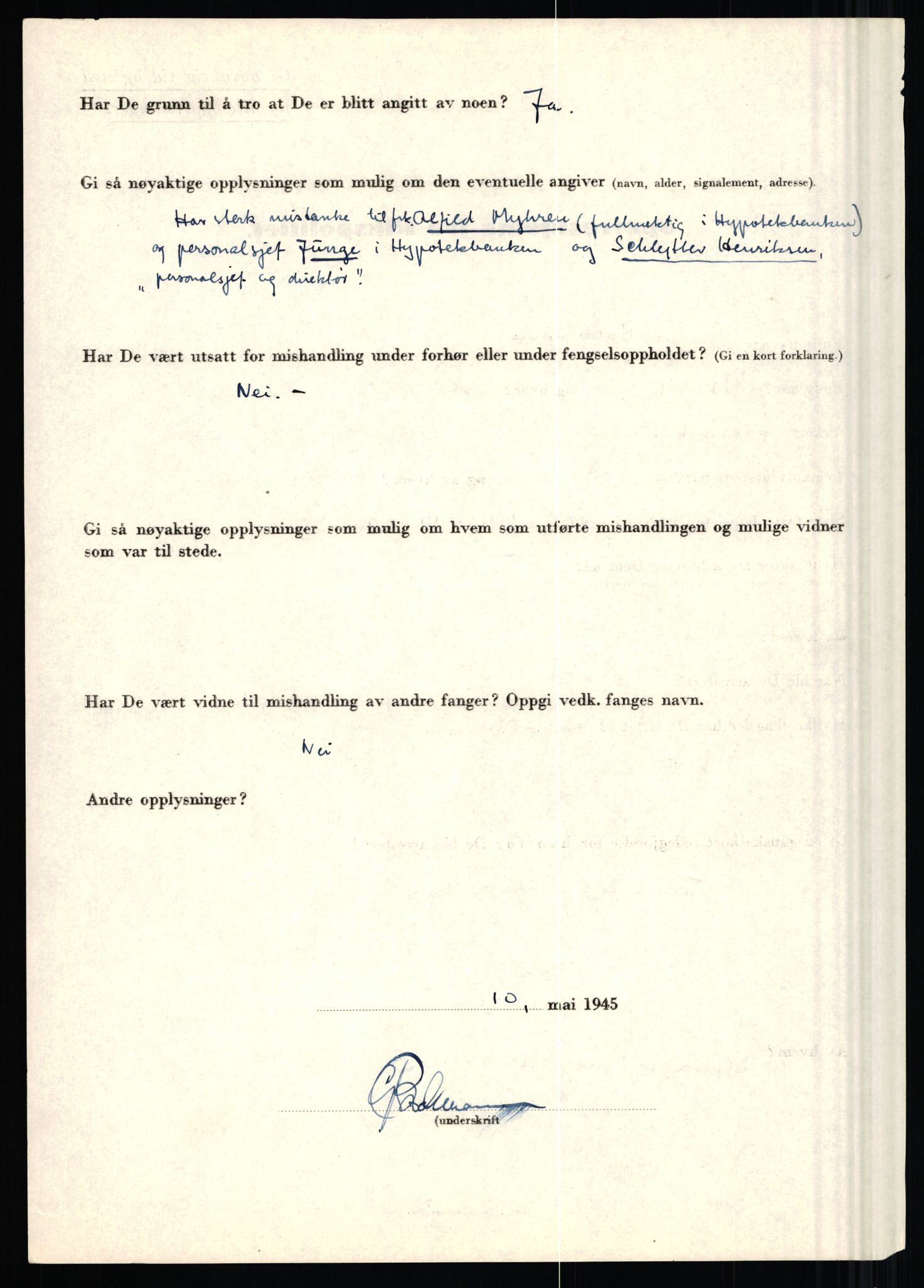 Rikspolitisjefen, AV/RA-S-1560/L/L0002: Berg, Alf - Bråthen, Thorleif, 1940-1945, s. 706