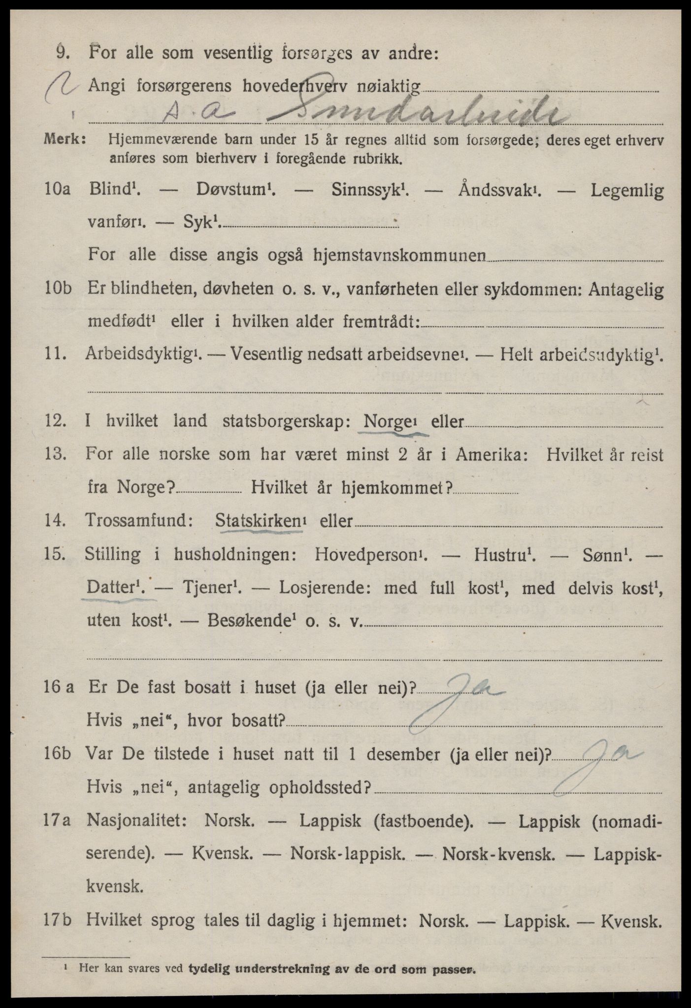 SAT, Folketelling 1920 for 1663 Malvik herred, 1920, s. 1443